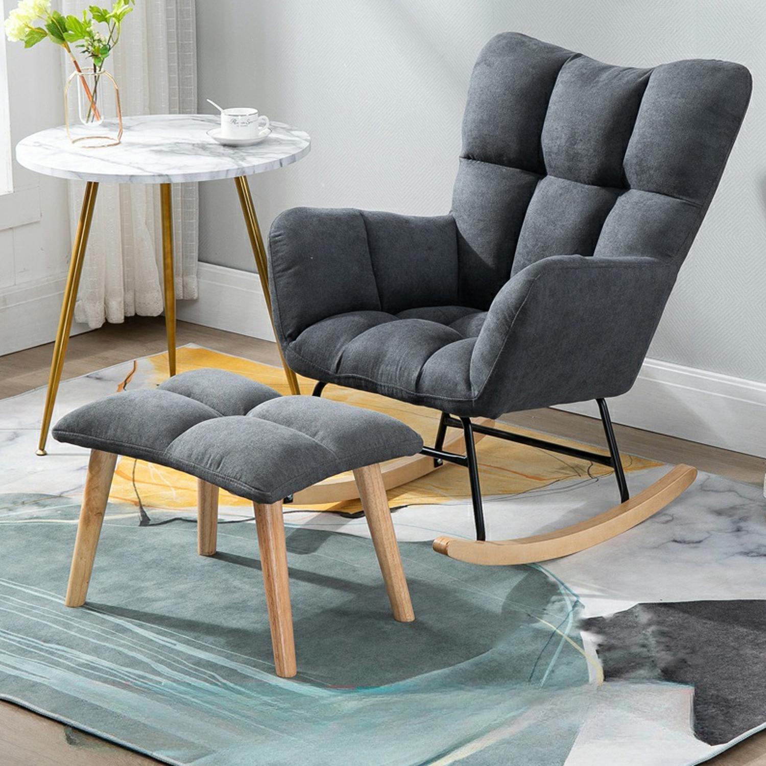 Tufted Rocking Chair | Ormau - image 26