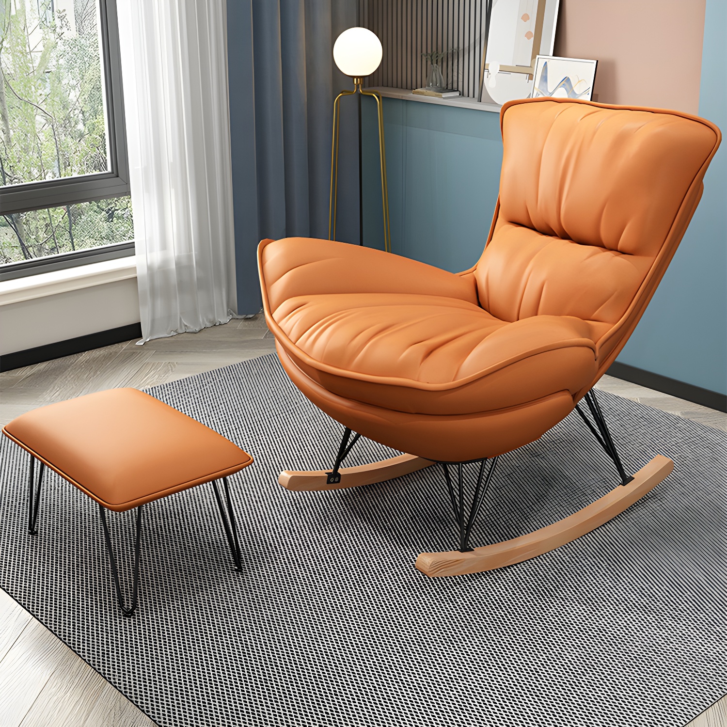 Rocking Chair & Ottoman Set | Ormau - image 9