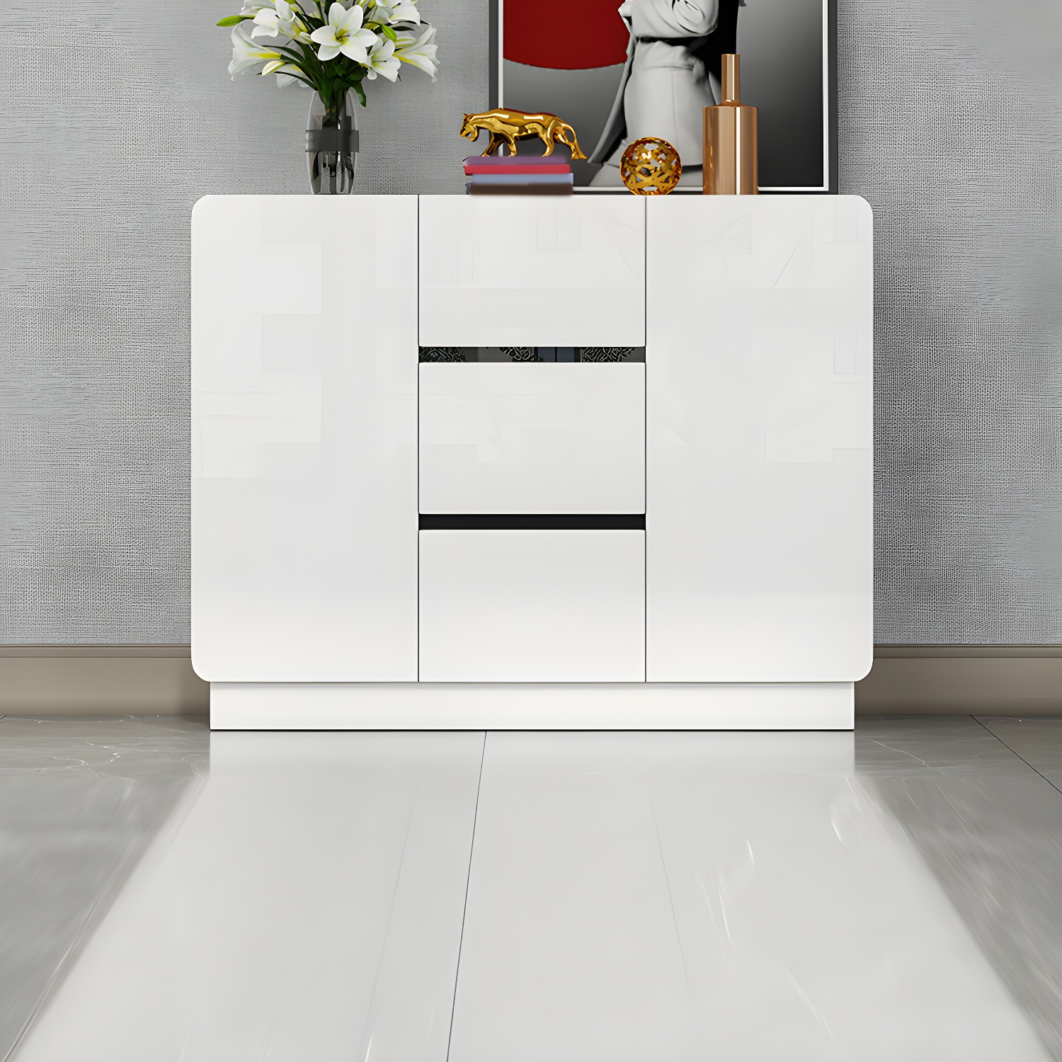 Modern White Sideboard | Ormau - image 28