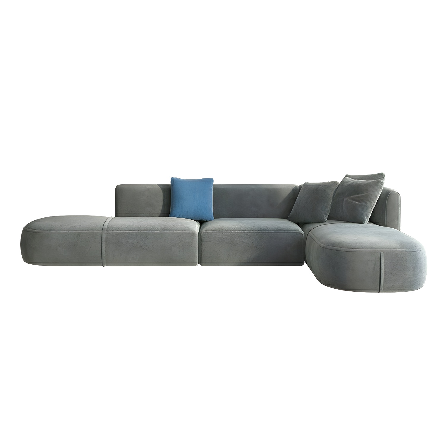 Flannel Sectional Sofa | Ormau - image 5