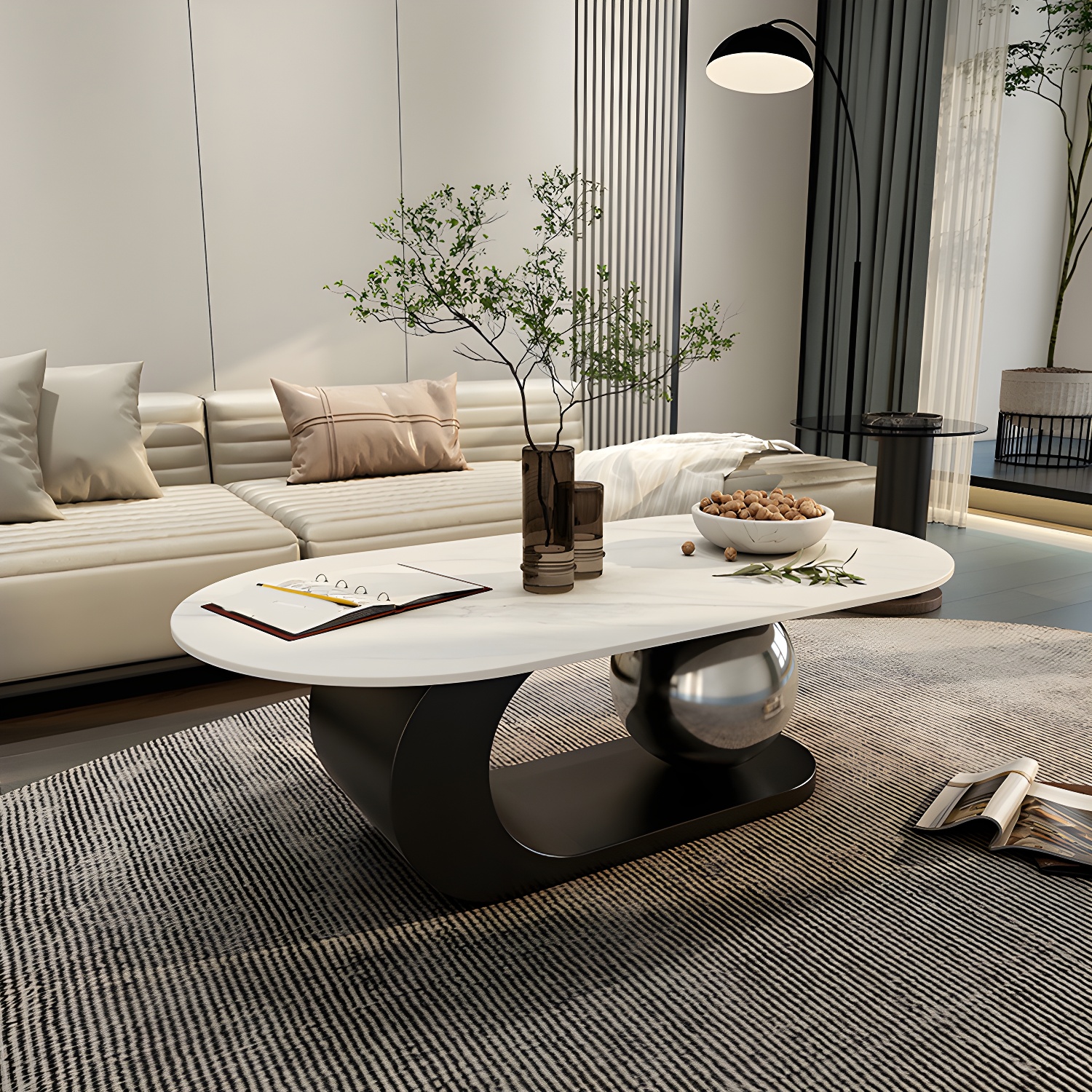 Glam Stone Coffee Table | Ormau - image 24