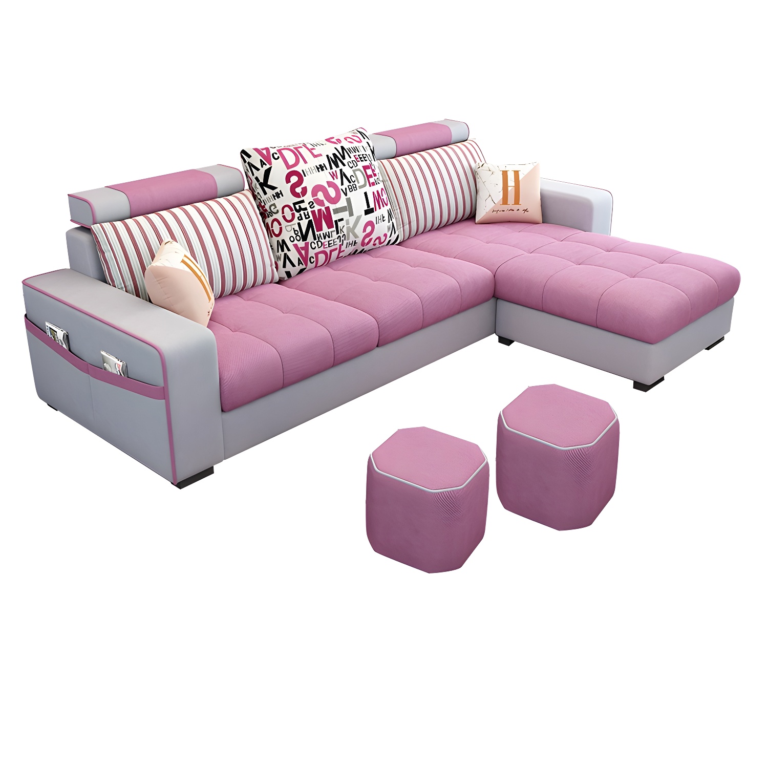 Modern Sectional Sofa with Ottoman | Ormau - image 9