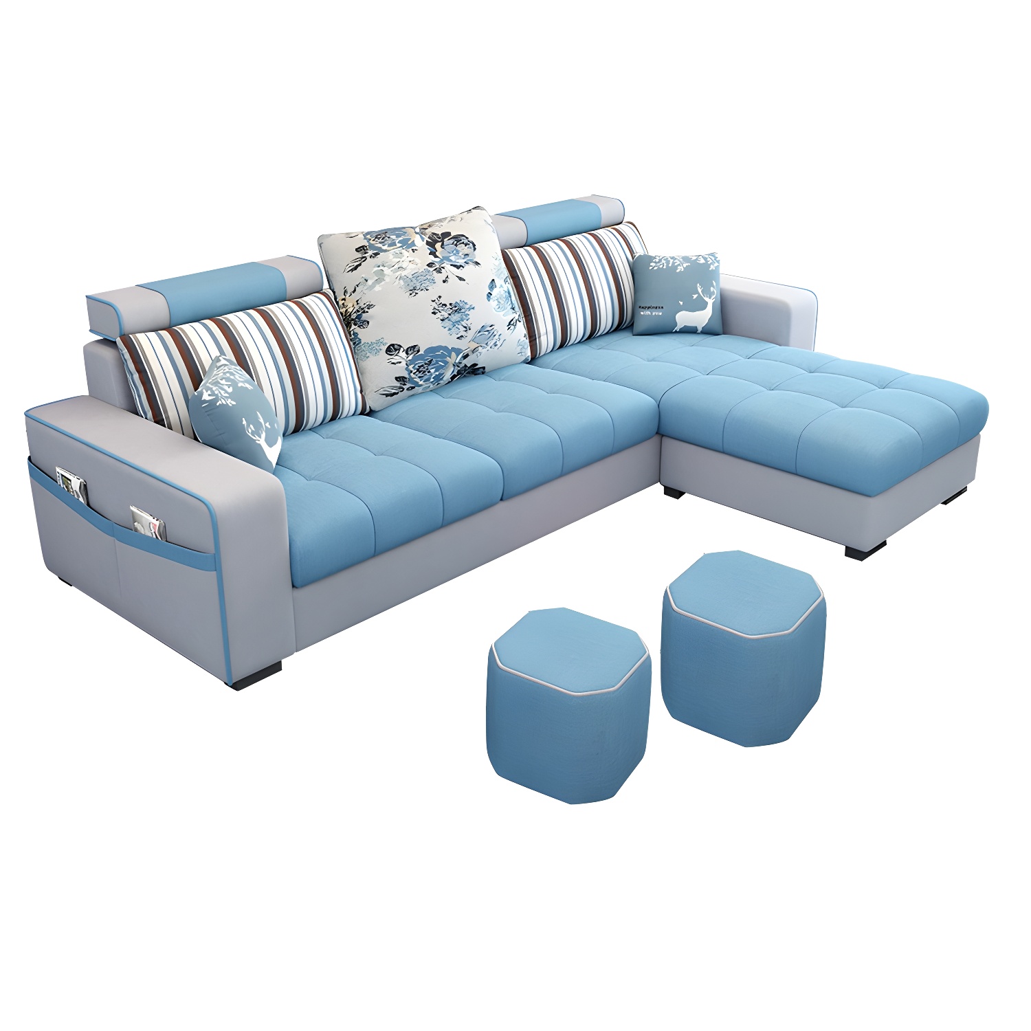 Modern Sectional Sofa with Ottoman | Ormau - image 10