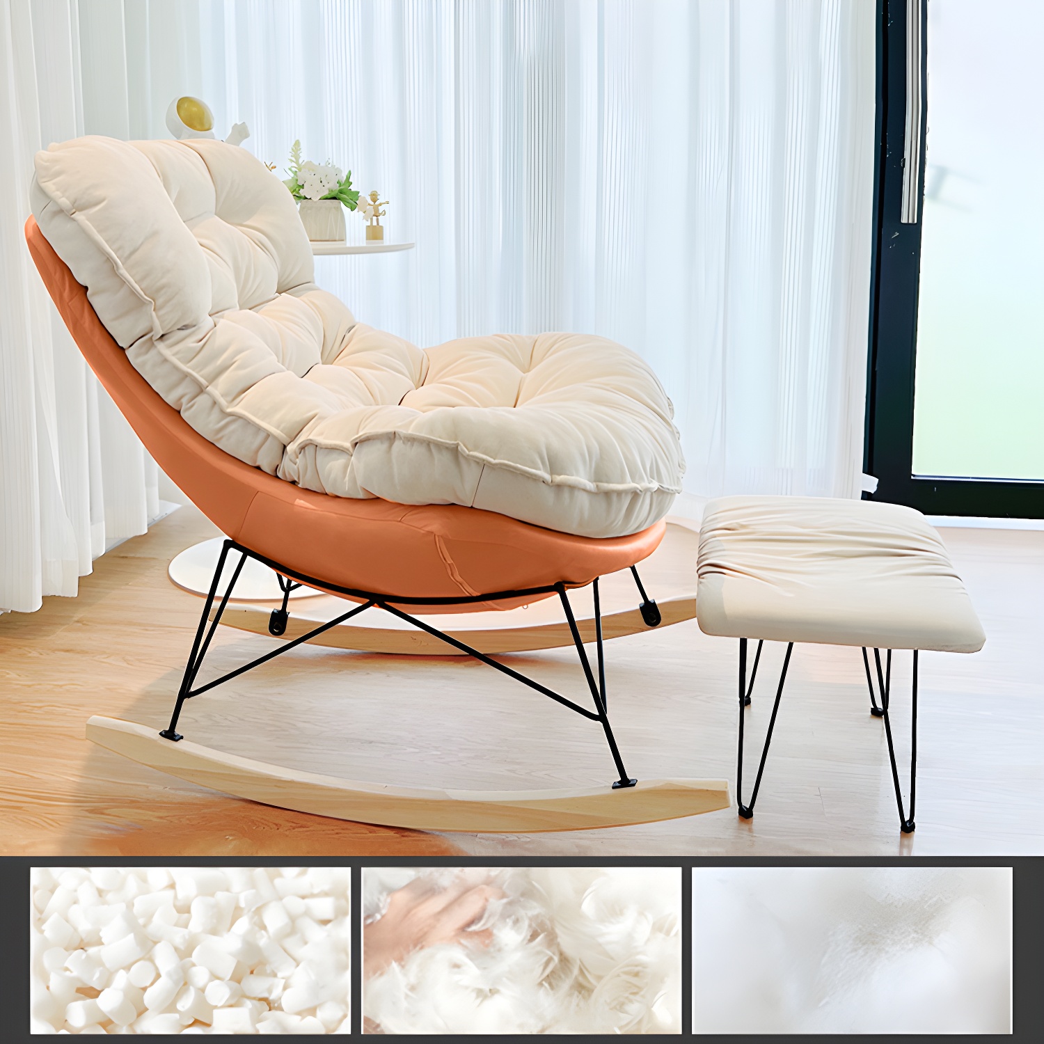Tufted Rocking Chair | Ormau - image 26