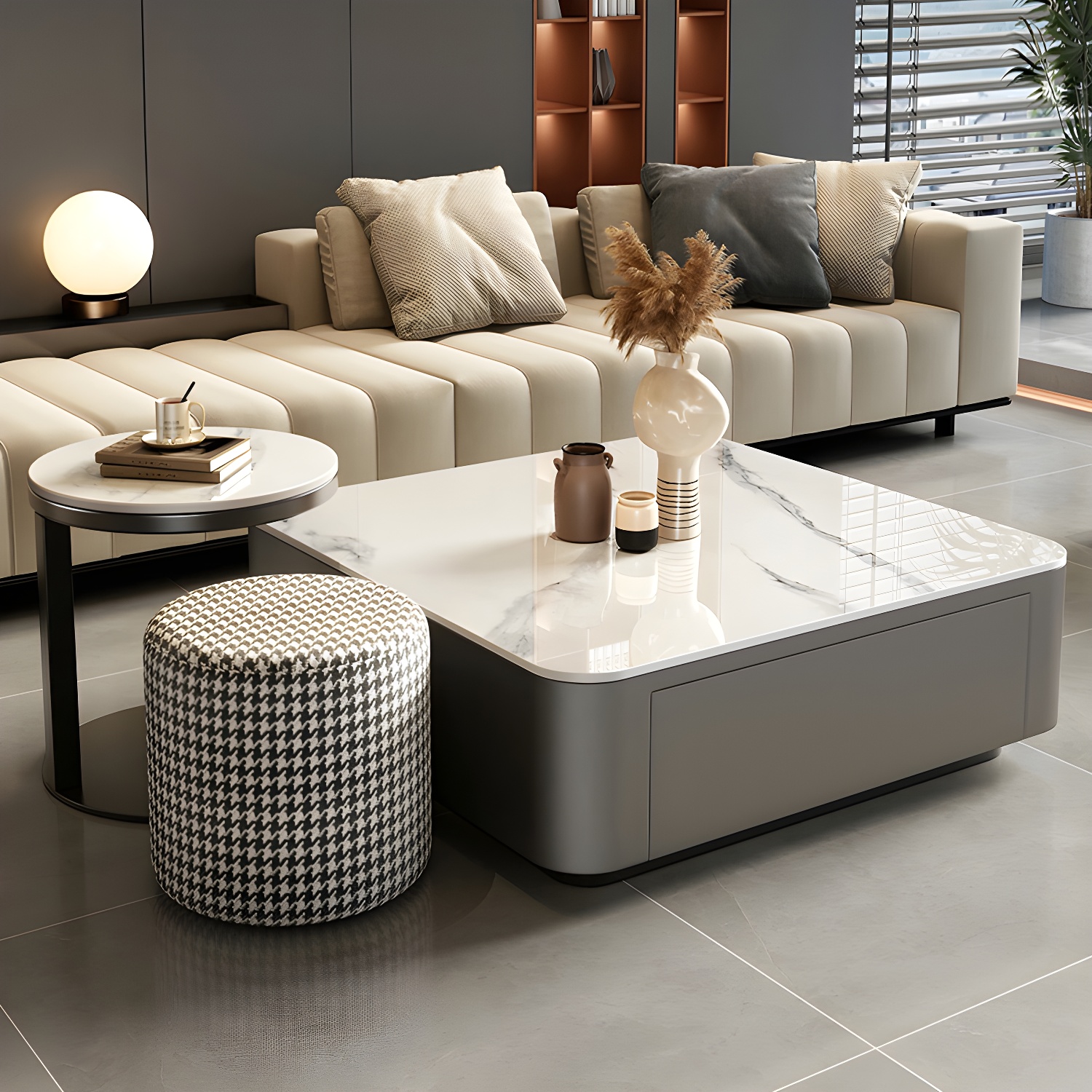 Modern Stone Nesting Coffee Table Set | Ormau - image 11