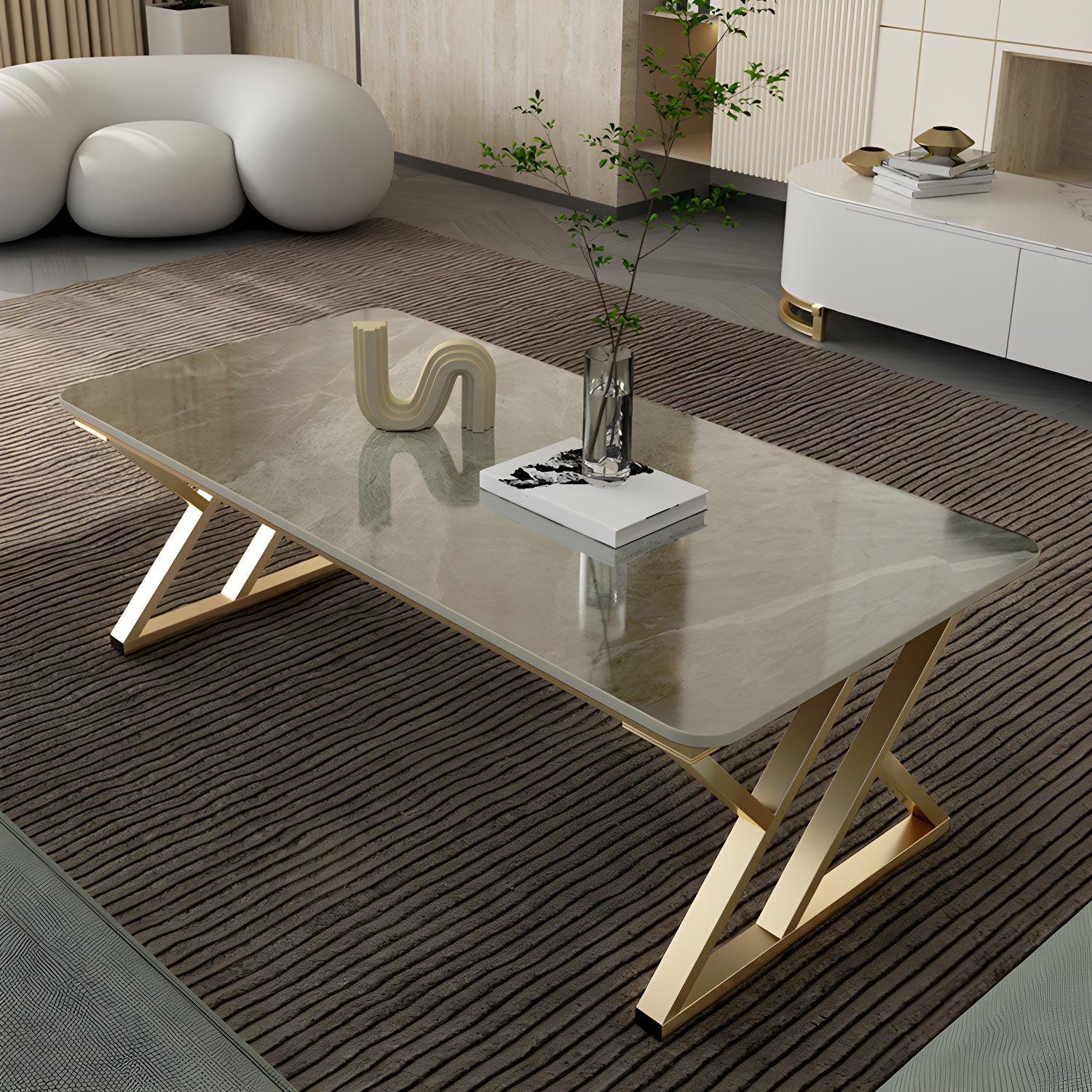 Stone & Iron Coffee Table | Ormau - image 2