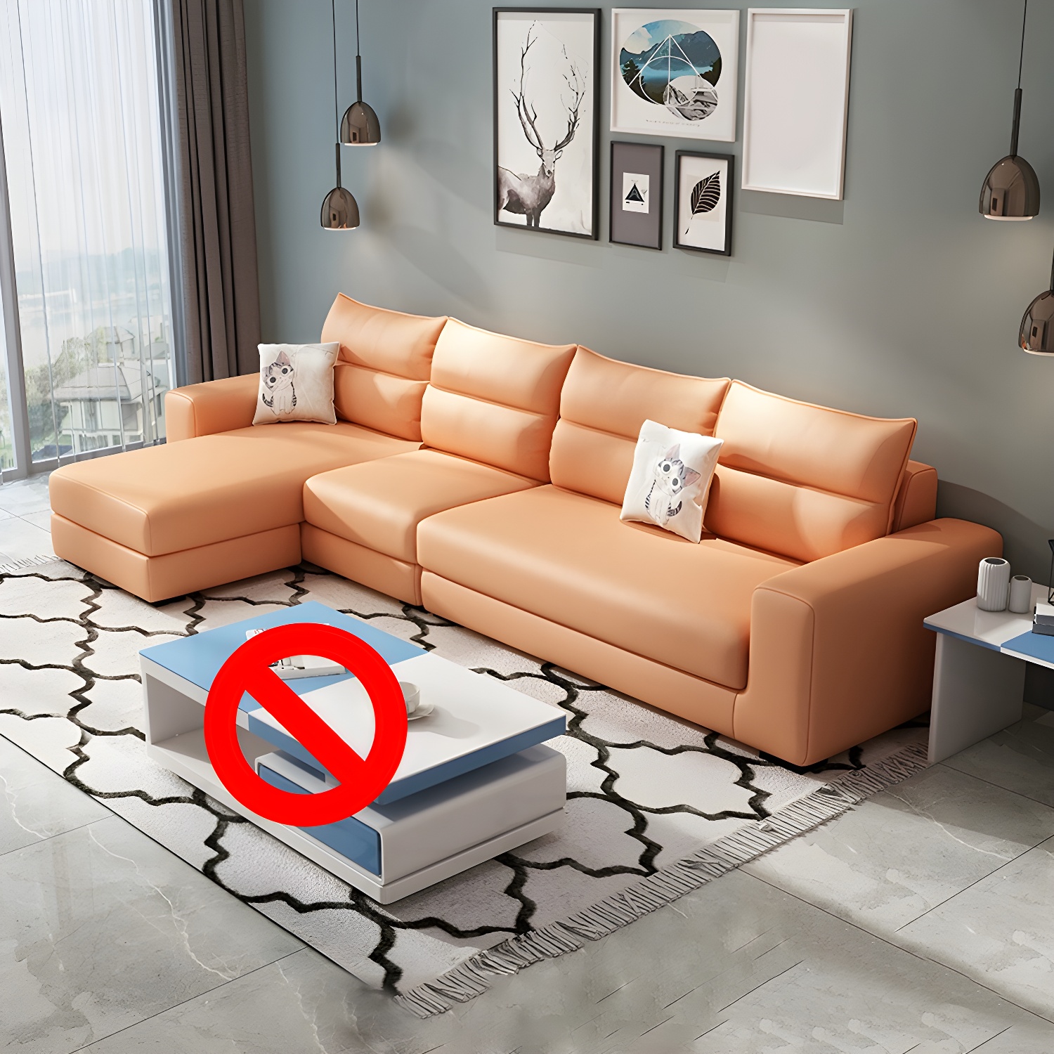 Modern L-Shape Sectional | Ormau - image 10
