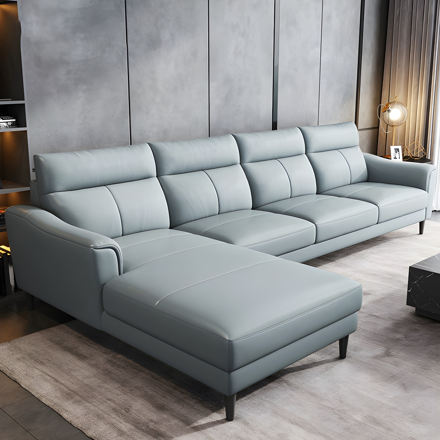 Modern Leather Sectional | Ormau - image 10