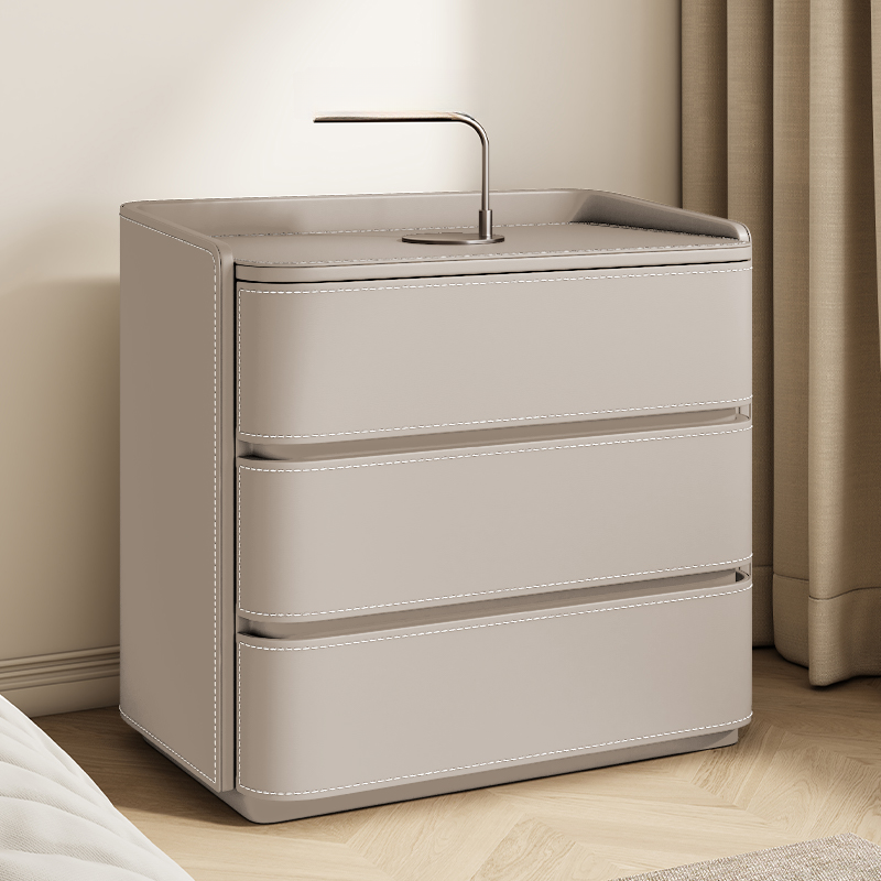 Leather 3-Tier Nightstand | Ormau - image 6