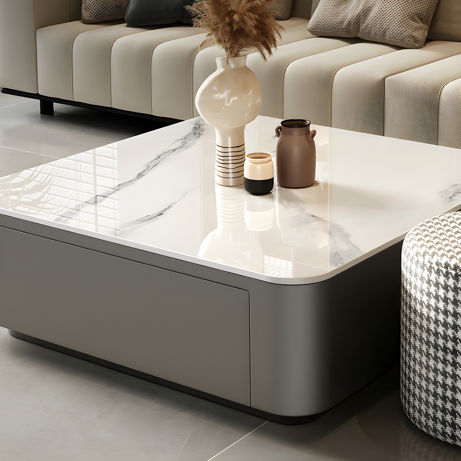 Modern Stone Nesting Coffee Table Set | Ormau - image 14