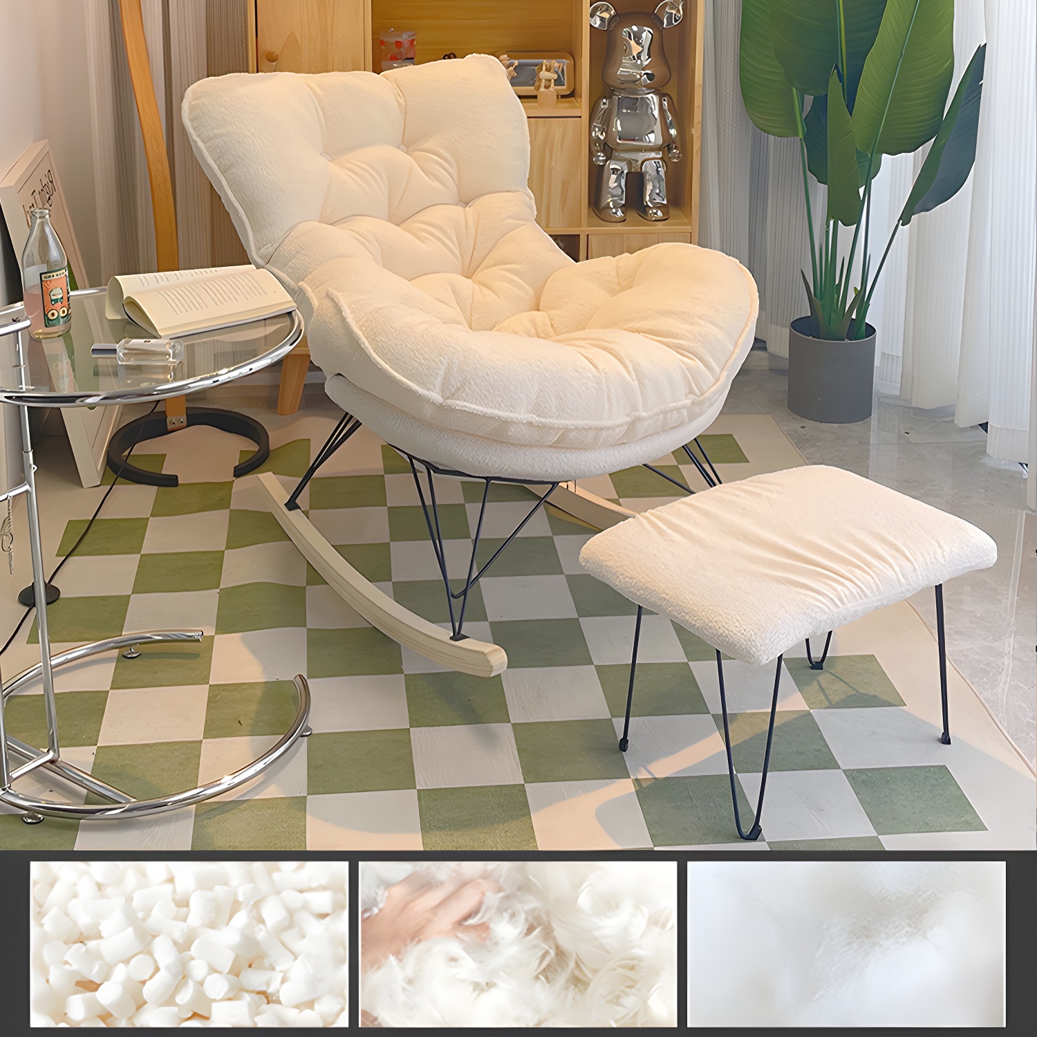 Tufted Rocking Chair | Ormau - image 39