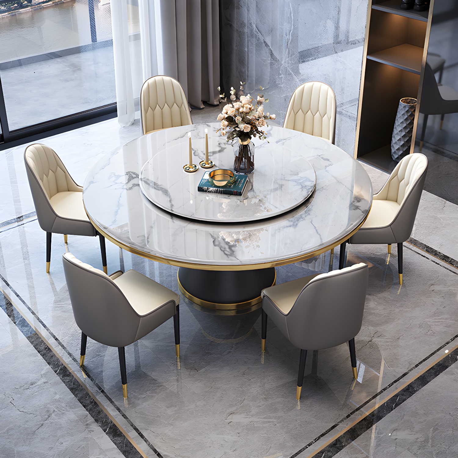 Glam Round Dining Set | Ormau - image 5