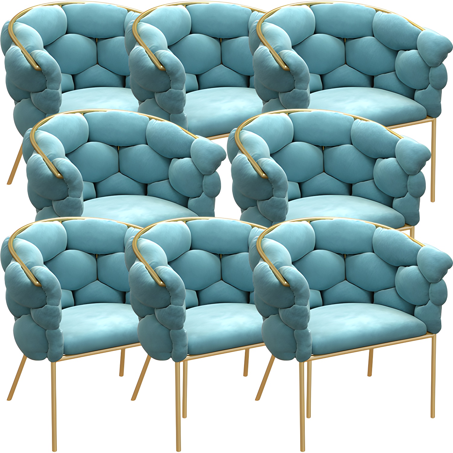 Glam Upholstered Dining Chair | Ormau - image 41