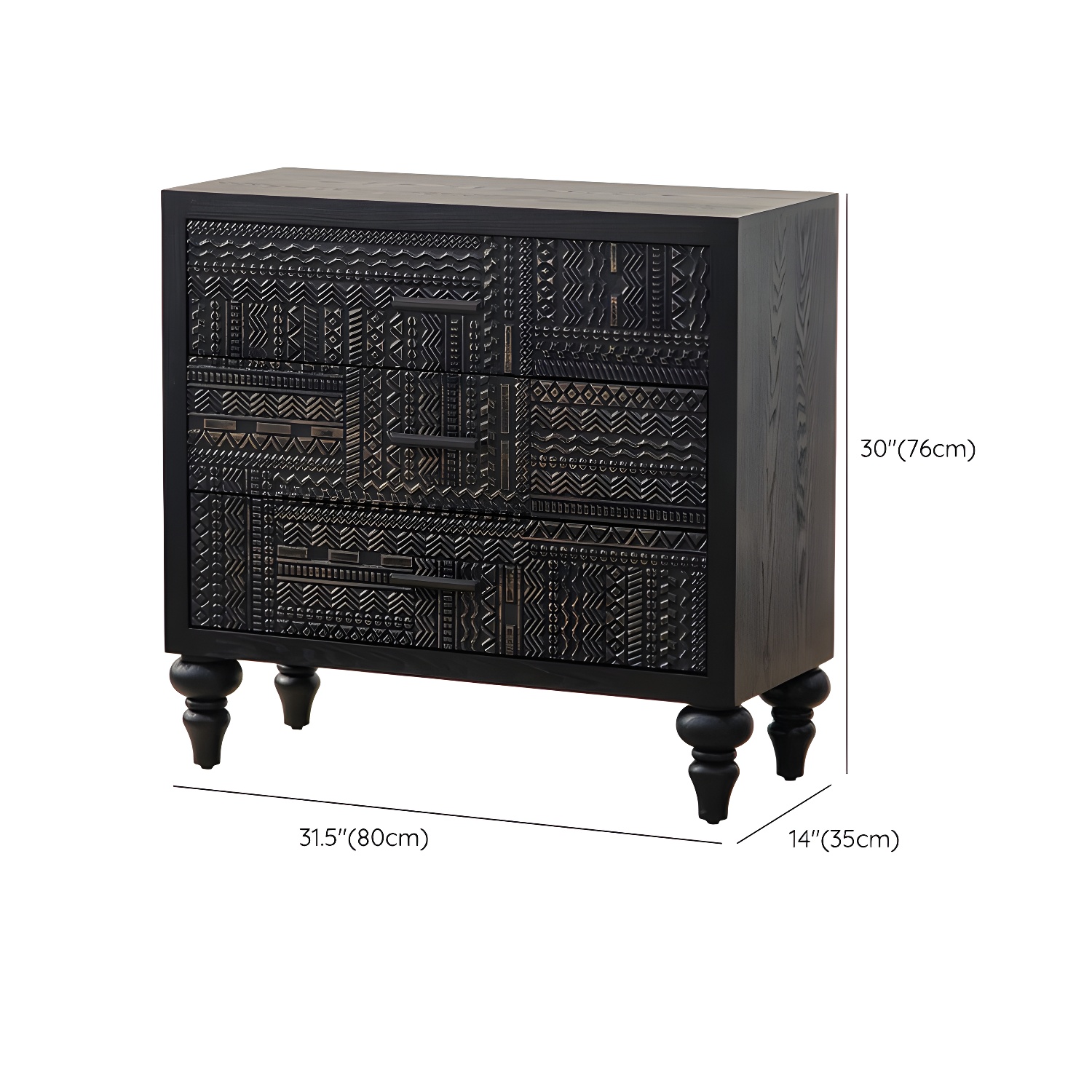 Scored Wood Console Cabinet | Ormau - image 14