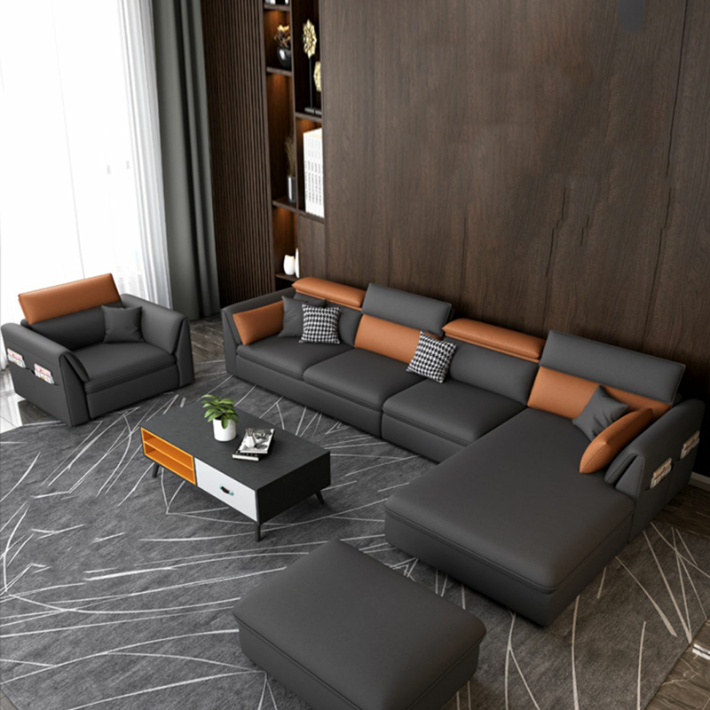 Gray Tech Cloth Sectional | Ormau - image 3