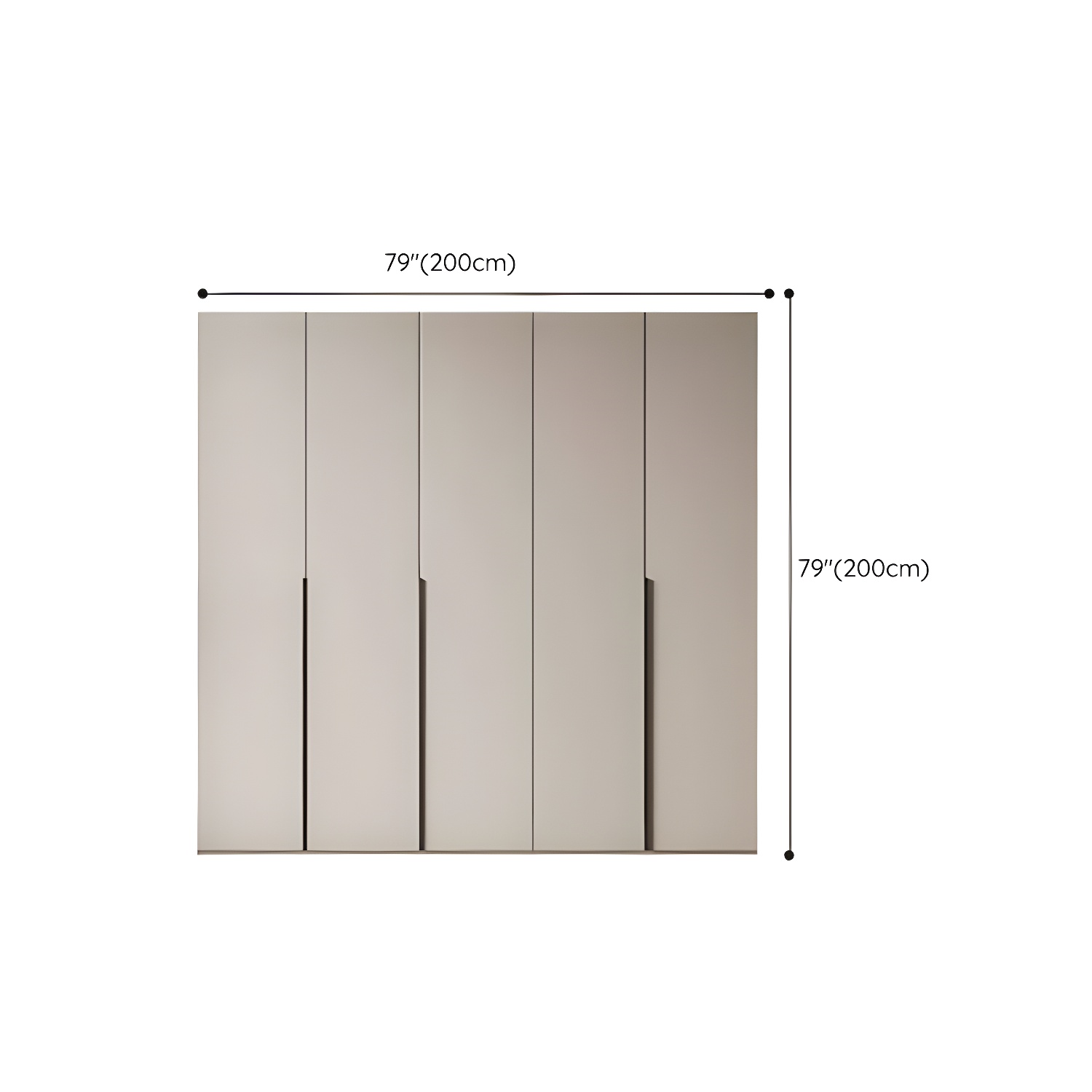 Modern Grey Wood Armoire | Ormau - image 23
