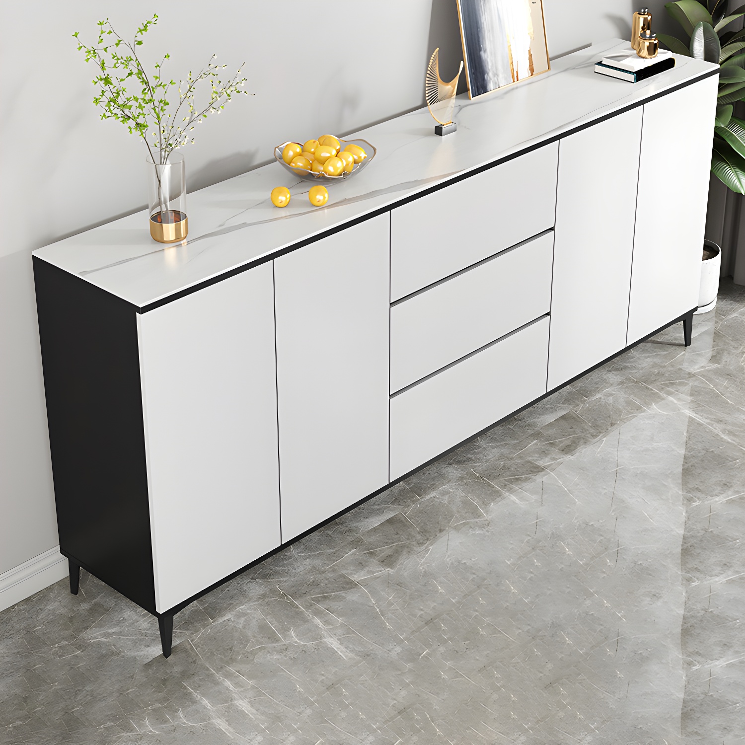 White Wood Buffet Sideboard | Ormau - image 23