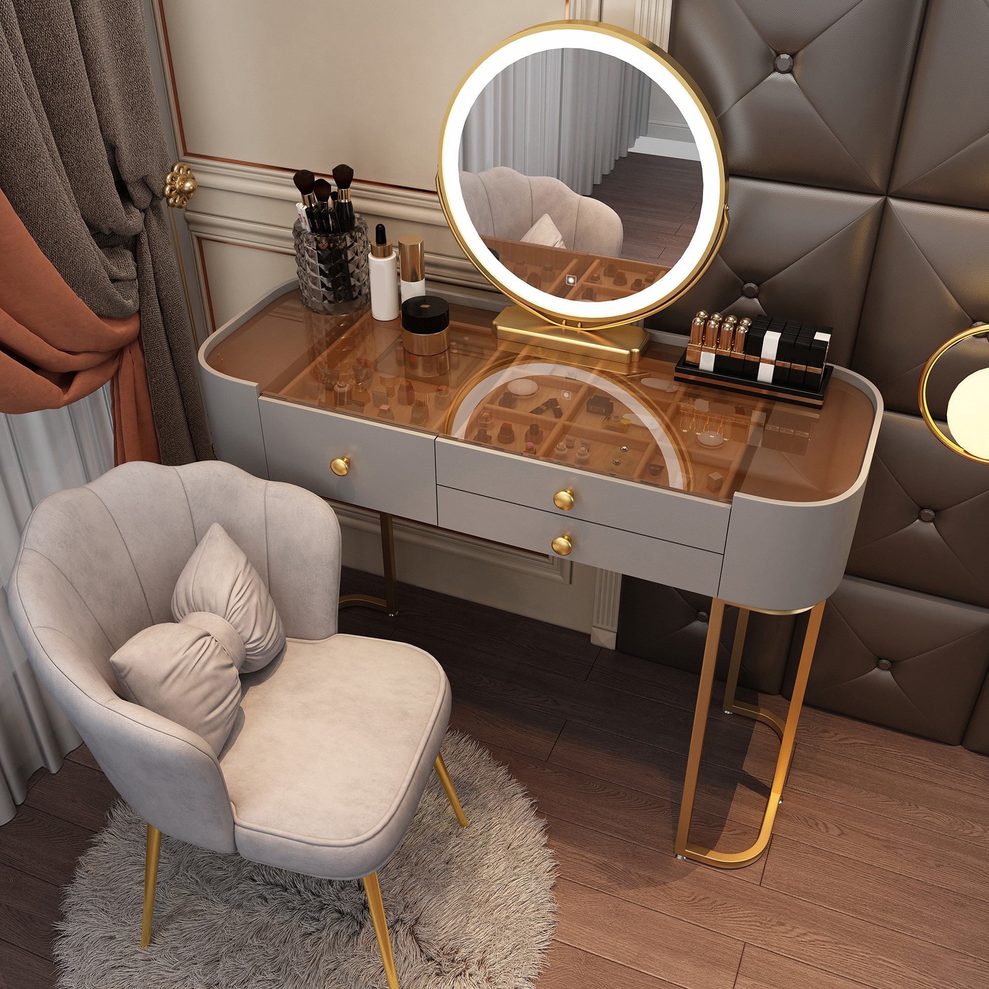 Glam Glass Vanity | Ormau - image 36