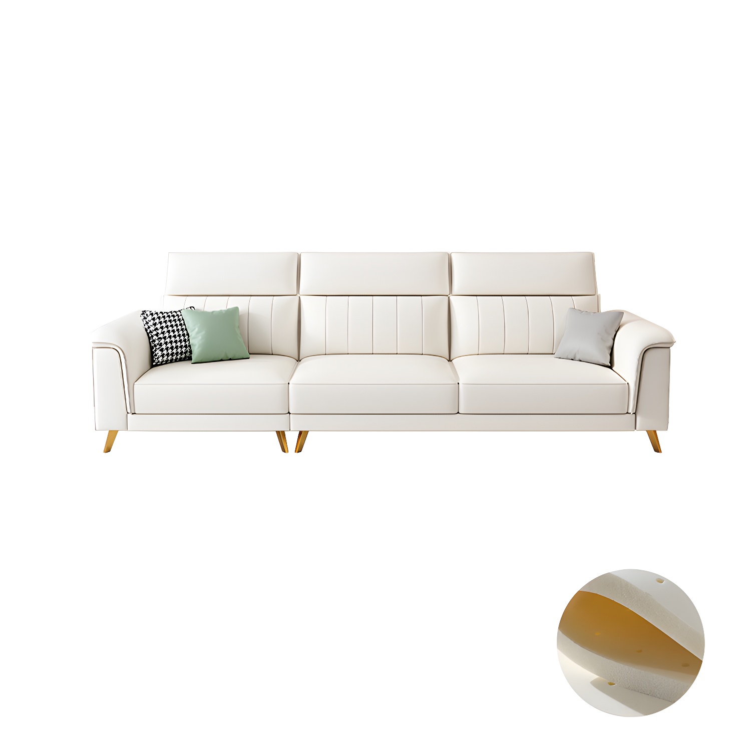 Modern Flared-Arm Sectional | Ormau - image 31
