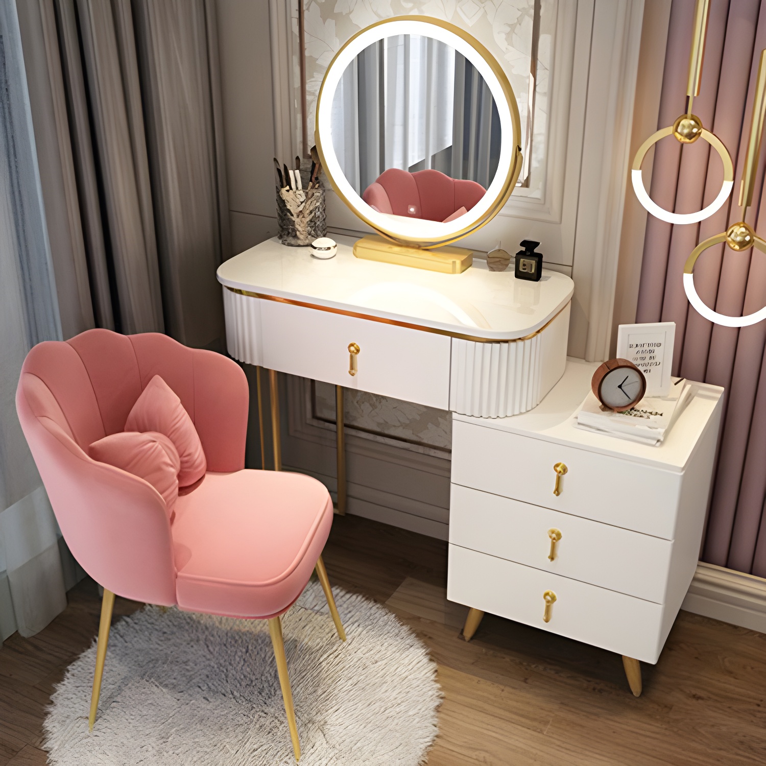 Makeup Vanity with Lighted Mirror | Ormau - image 33