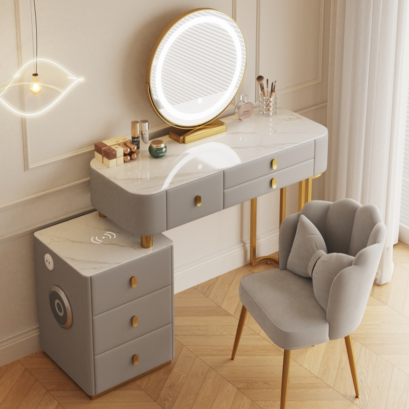 Modern Vanity Set with LED Mirror | Ormau - image 2