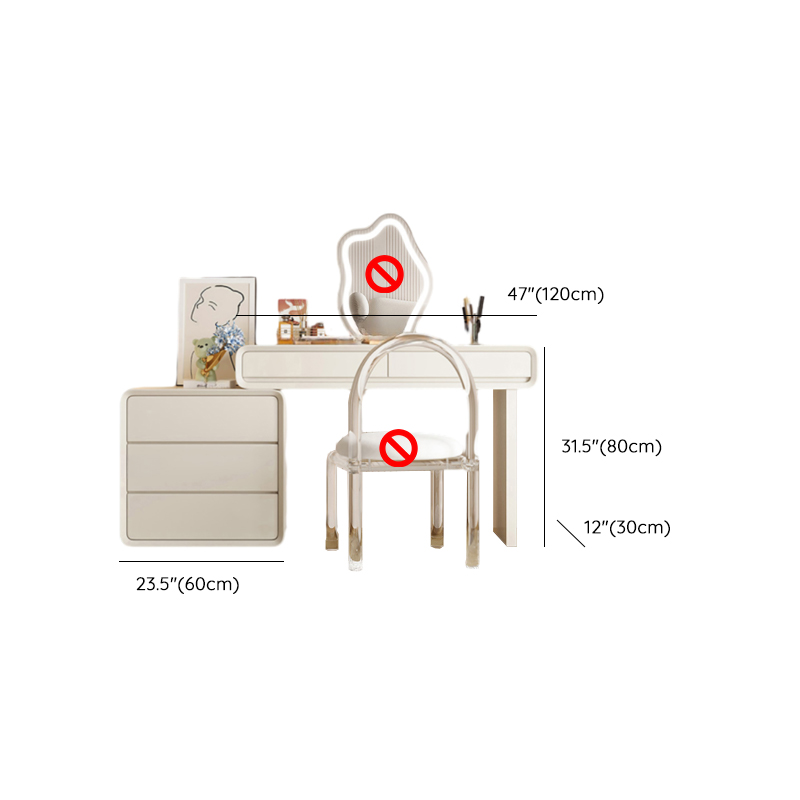 Chalk Vanity Set with Lighted Mirror | Ormau - image 10