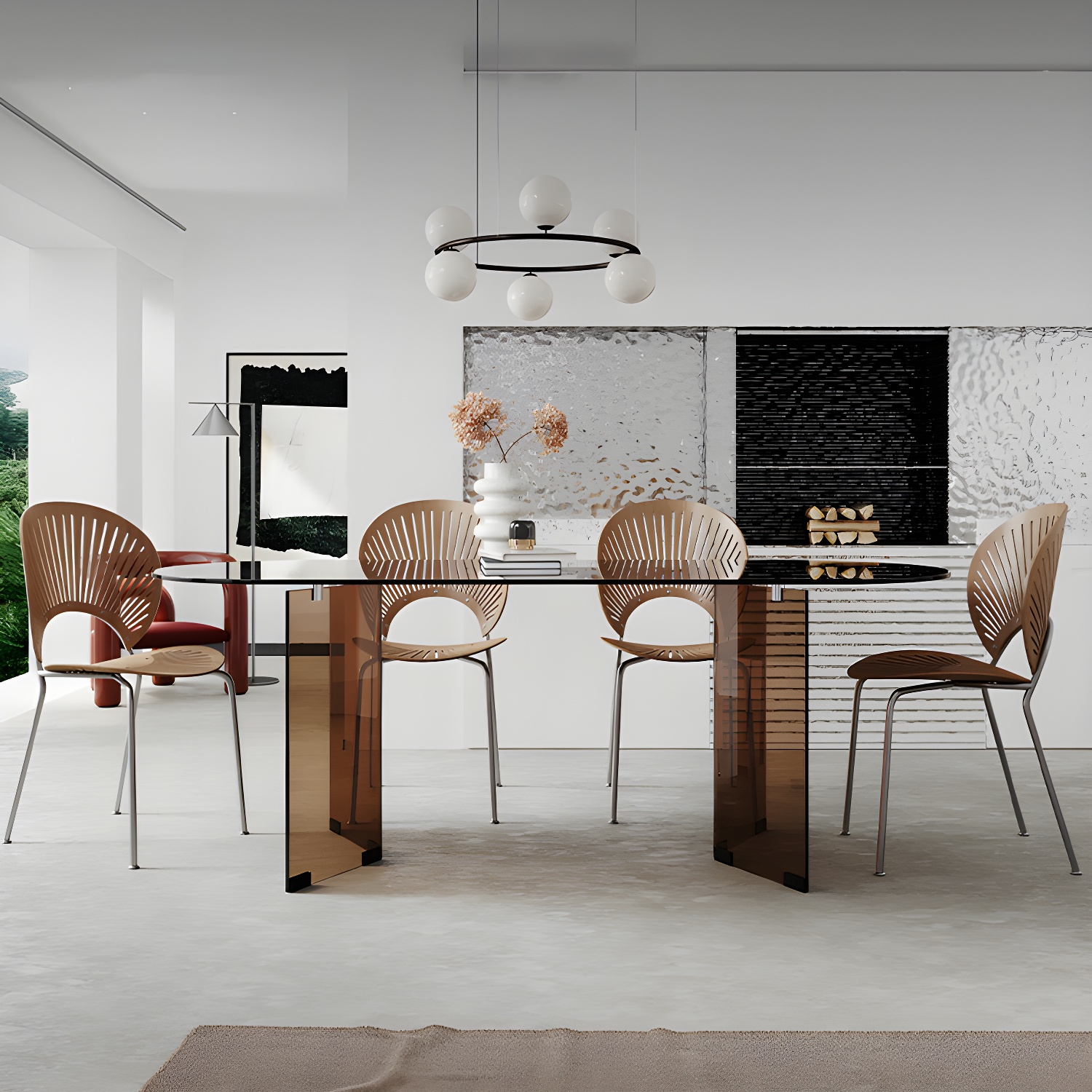 Glass Oval Dining Table | Ormau - image 2