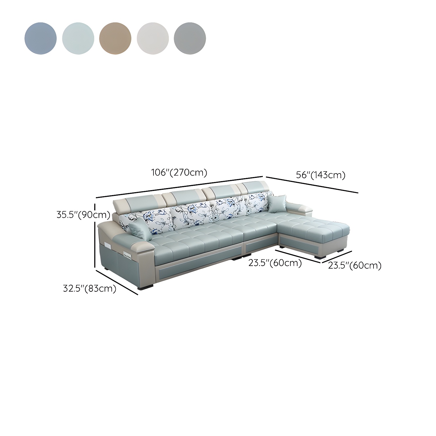 Cushion Back Sectional | Ormau - image 26
