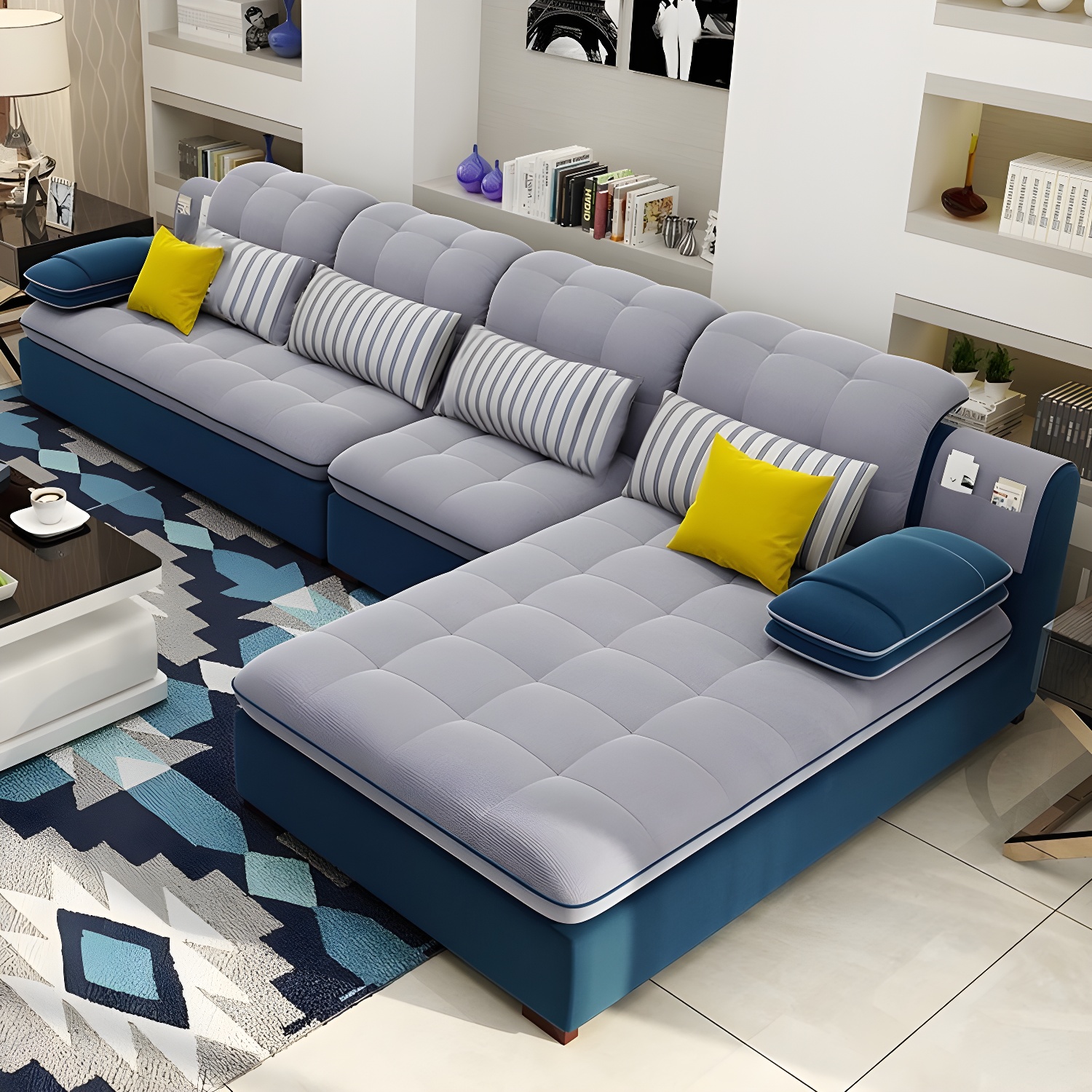 Modern L-Shape Sectional Sofa | Ormau - image 24
