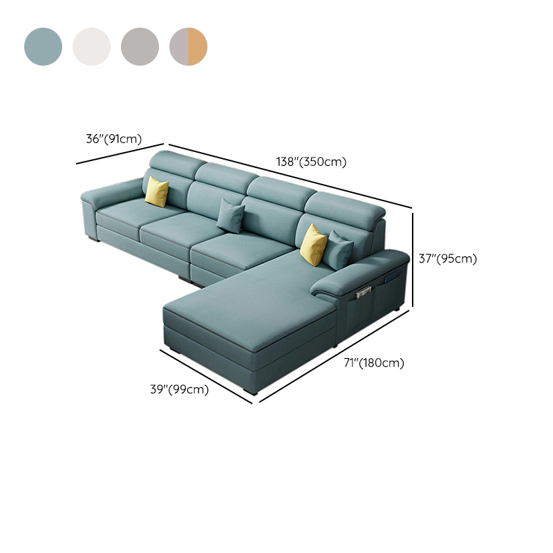 Modern L-Shape Sectional Sofa | Ormau - image 18