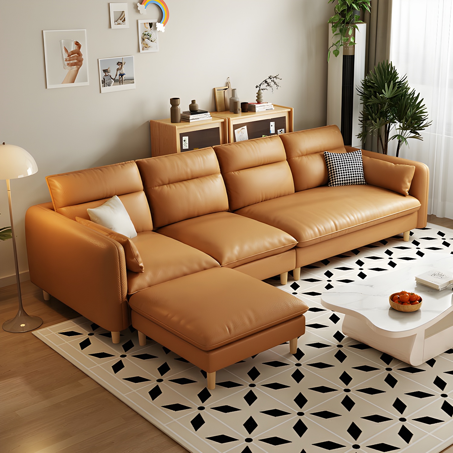Modern Sectional Sofa Set with Ottoman | Ormau - image 4