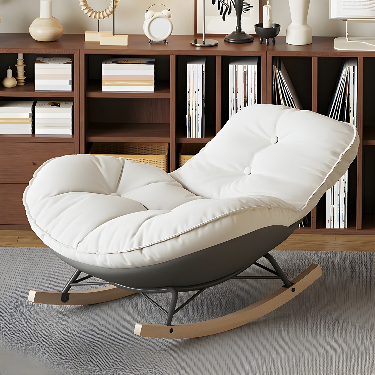 Upholstered Rocking Chair | Ormau - image 1