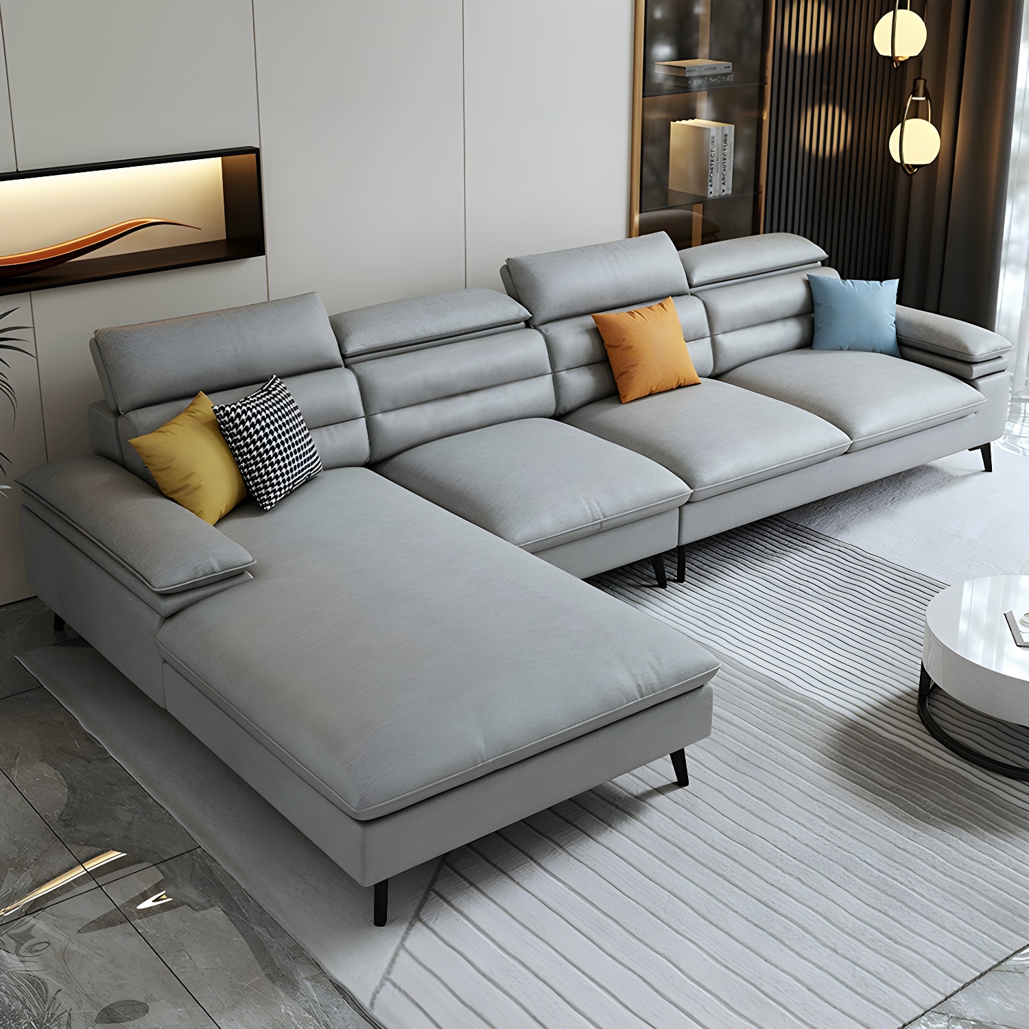Modern L-Shape Sofa | Ormau - image 16