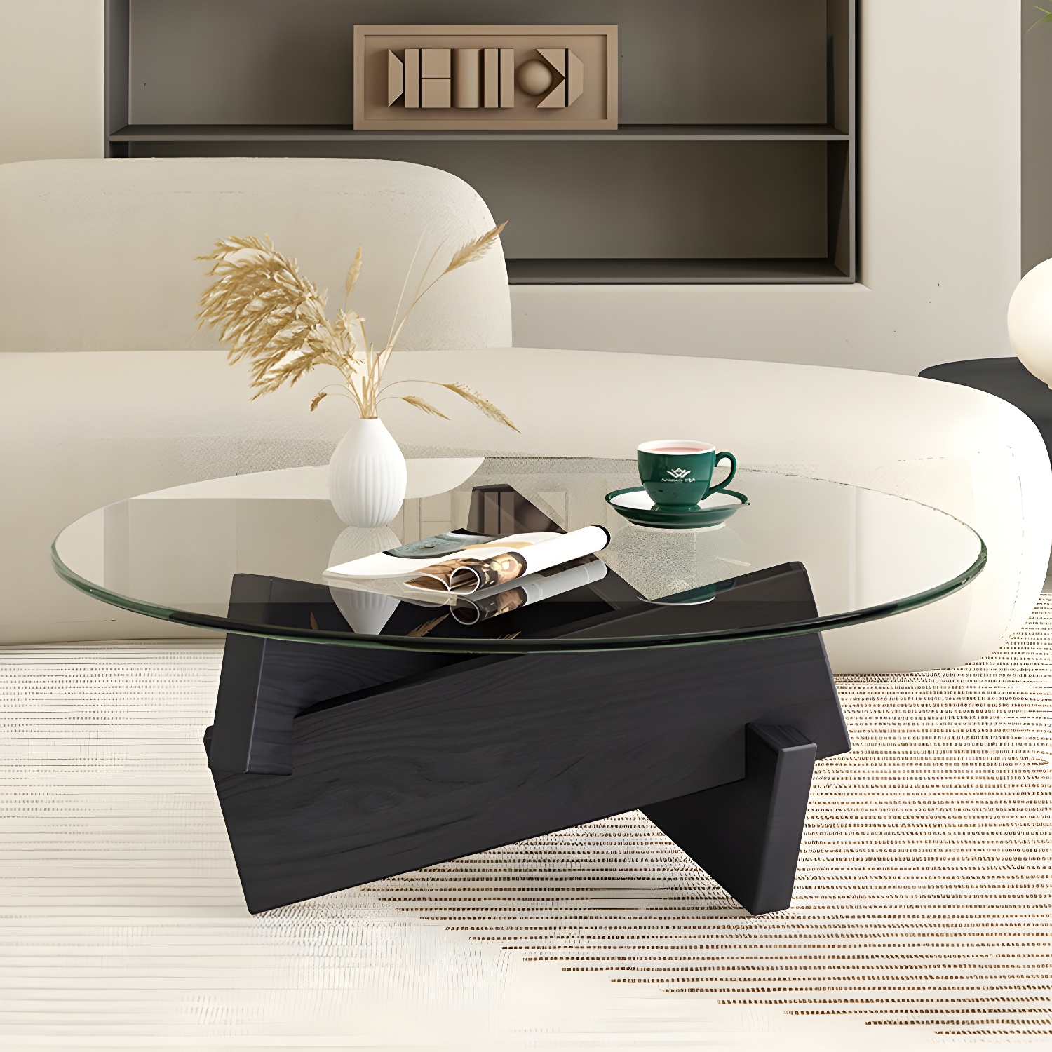 Glass & Wood Coffee Table | Ormau - image 23