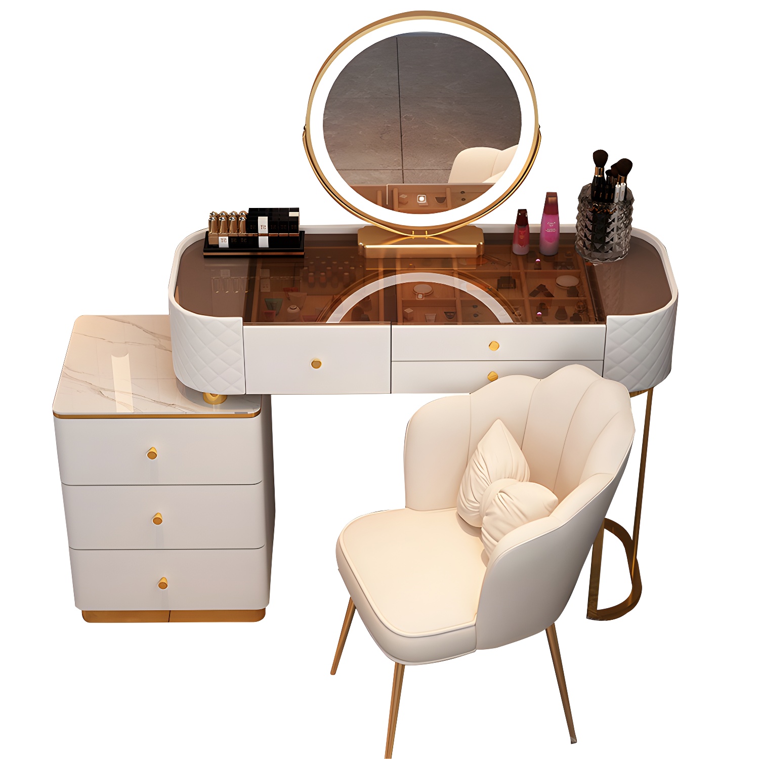 Lighted Vanity Table Set | Ormau - image 10