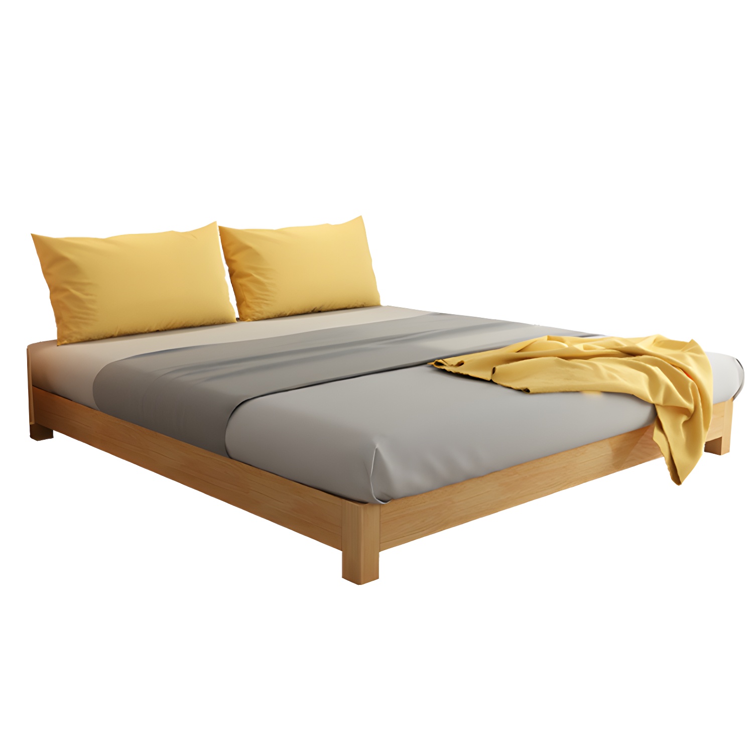 Solid Wood Platform Bed | Ormau - image 4