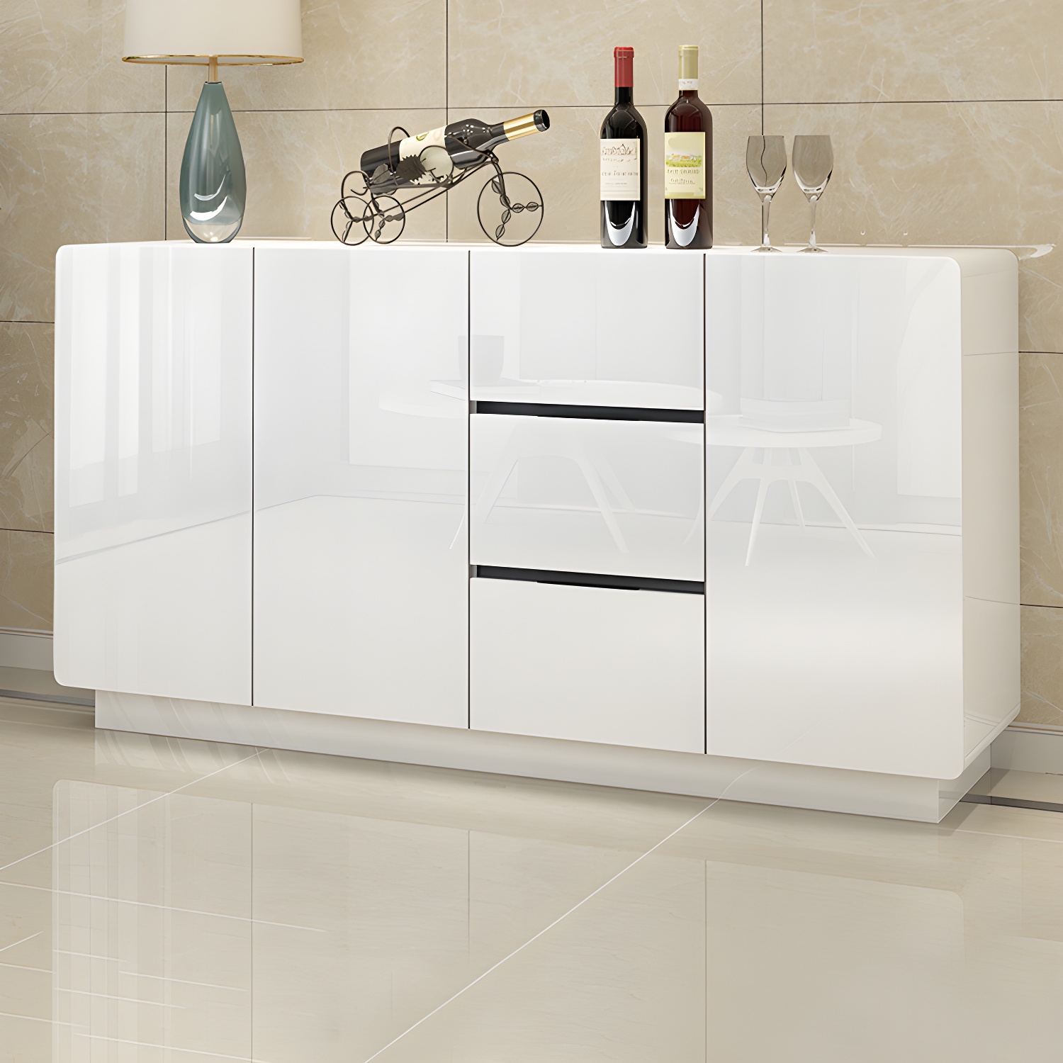 White Wood Sideboard | Ormau - image 16