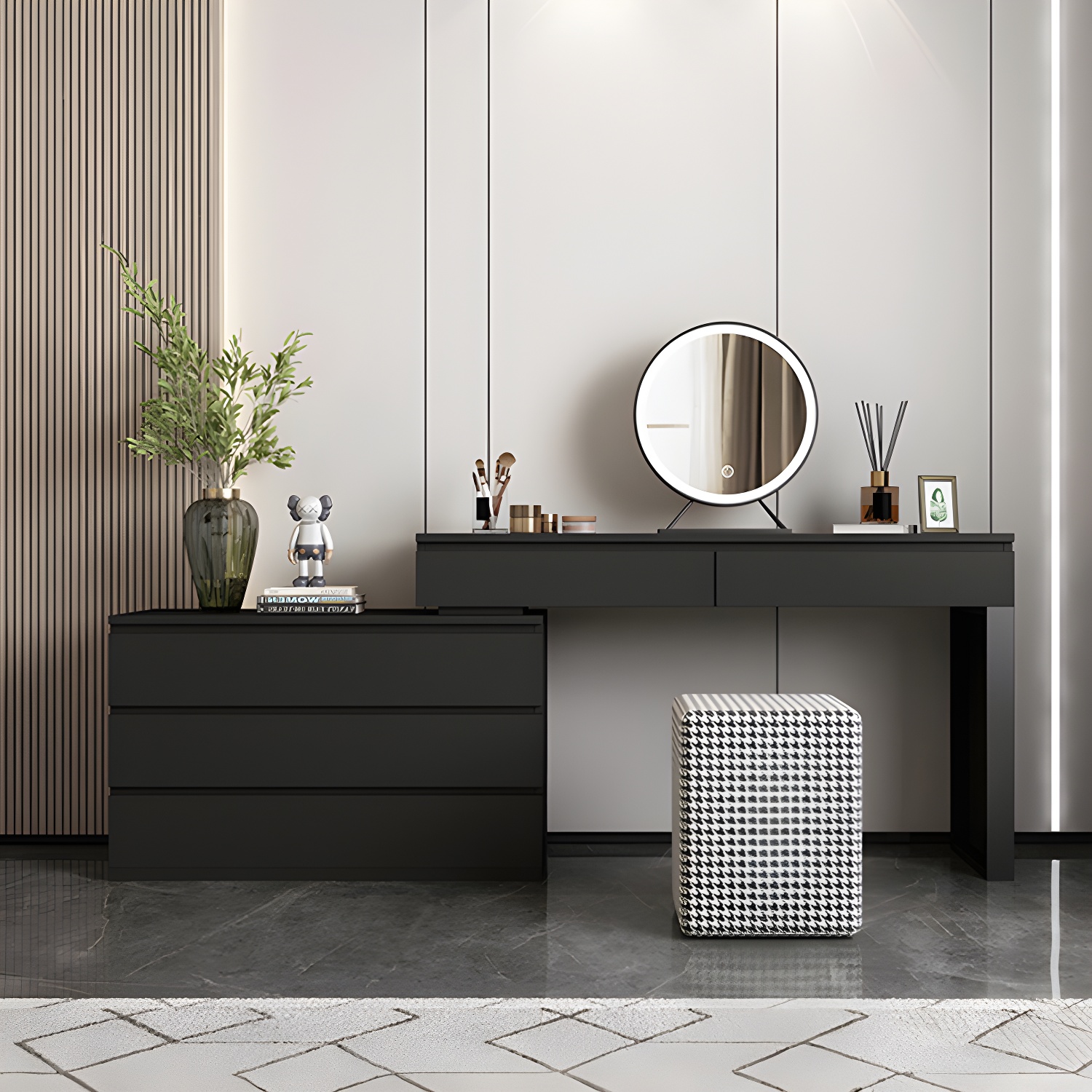 Vanity Table Set with LED Mirror | Ormau - image 14