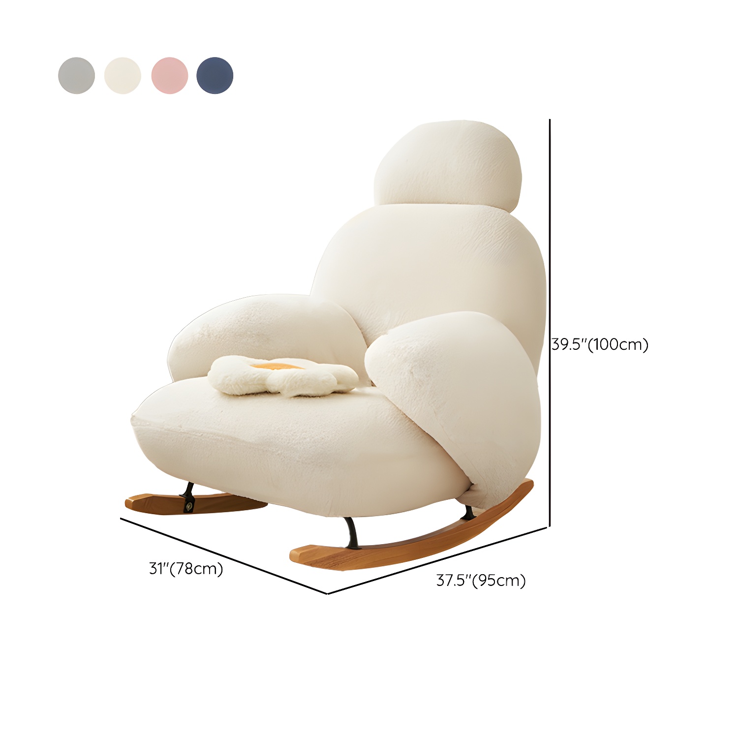 Upholstered Rocking Accent Chair | Ormau - image 18