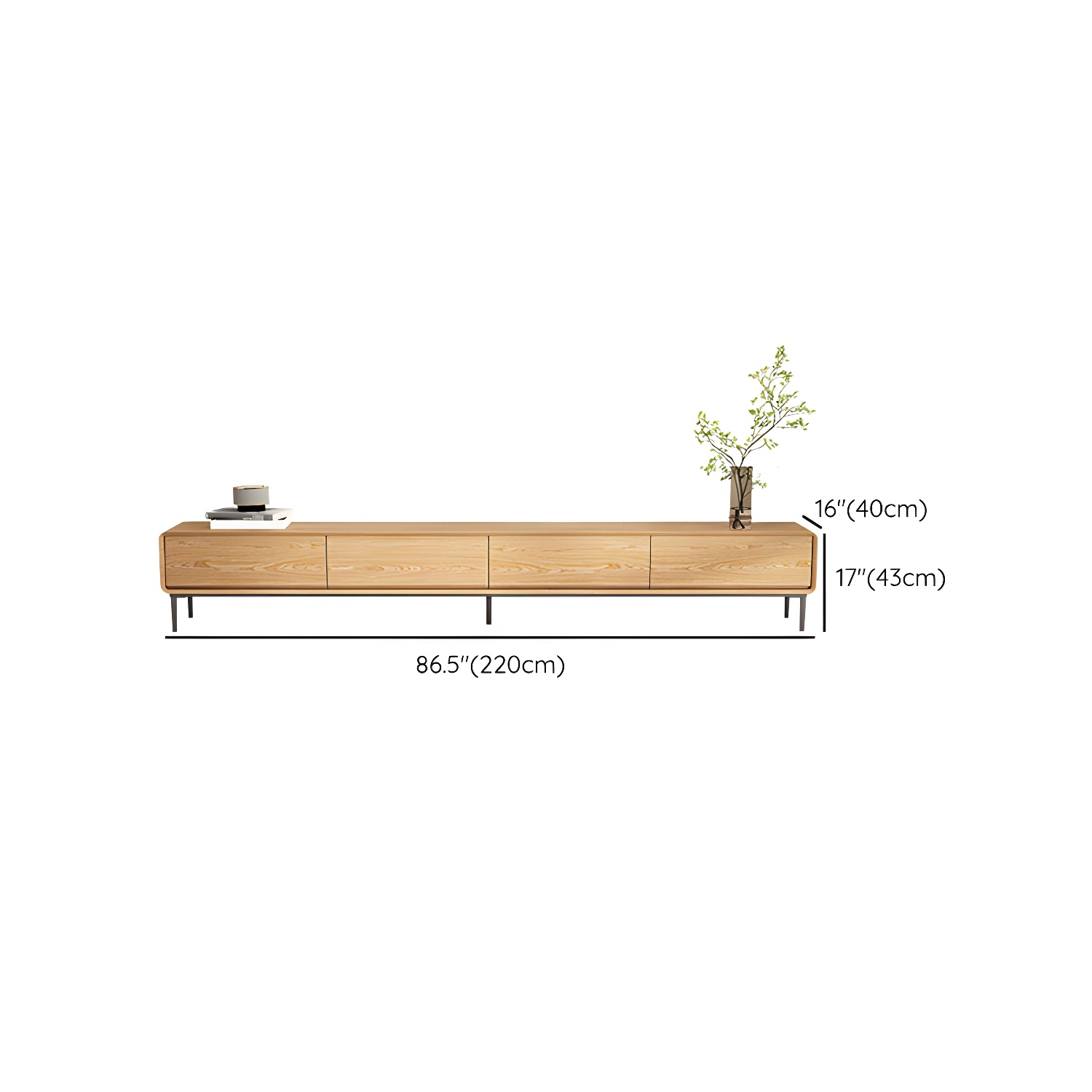 Wood Media Console | Ormau - image 23