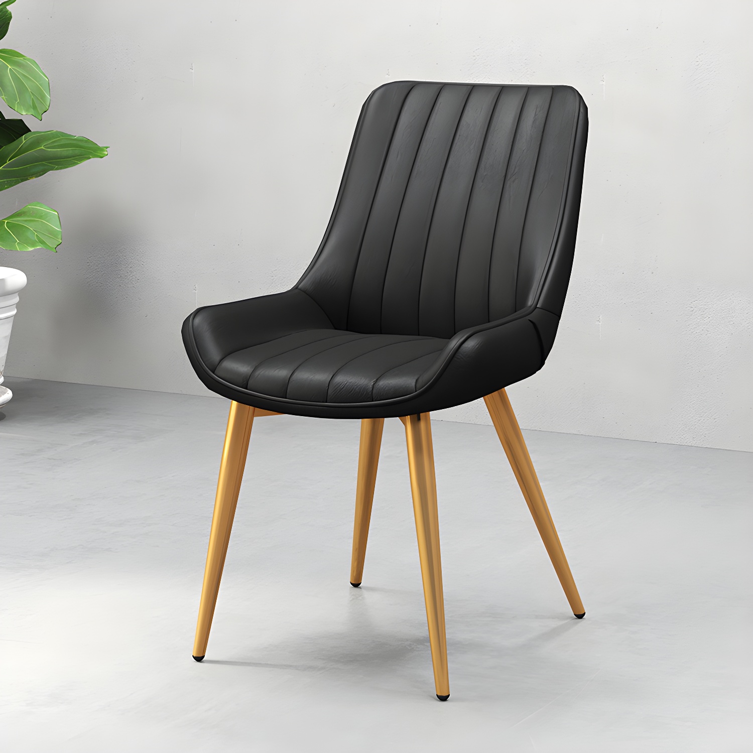 Faux Leather Dining Side Chair | Ormau - image 17