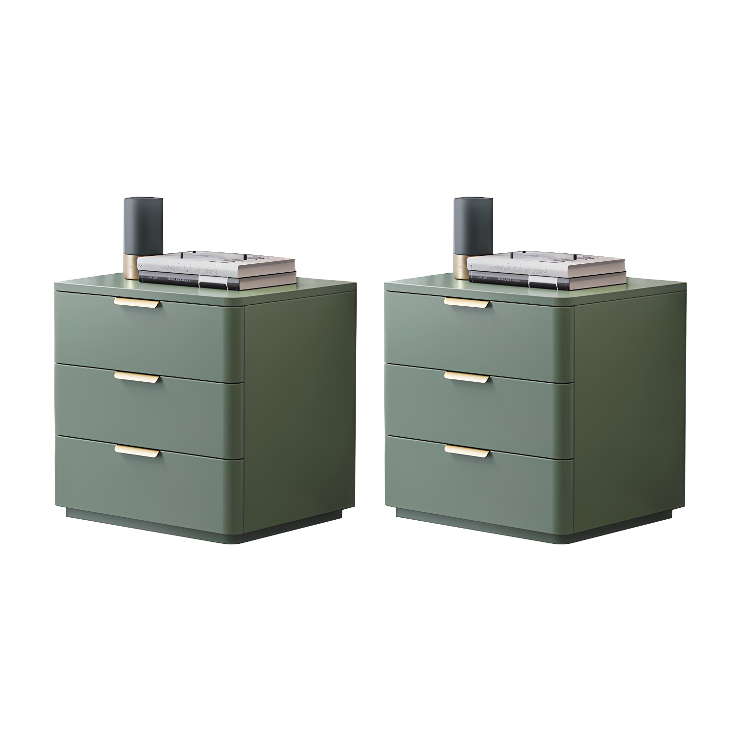 Leather Accent Nightstand | Ormau - image 28