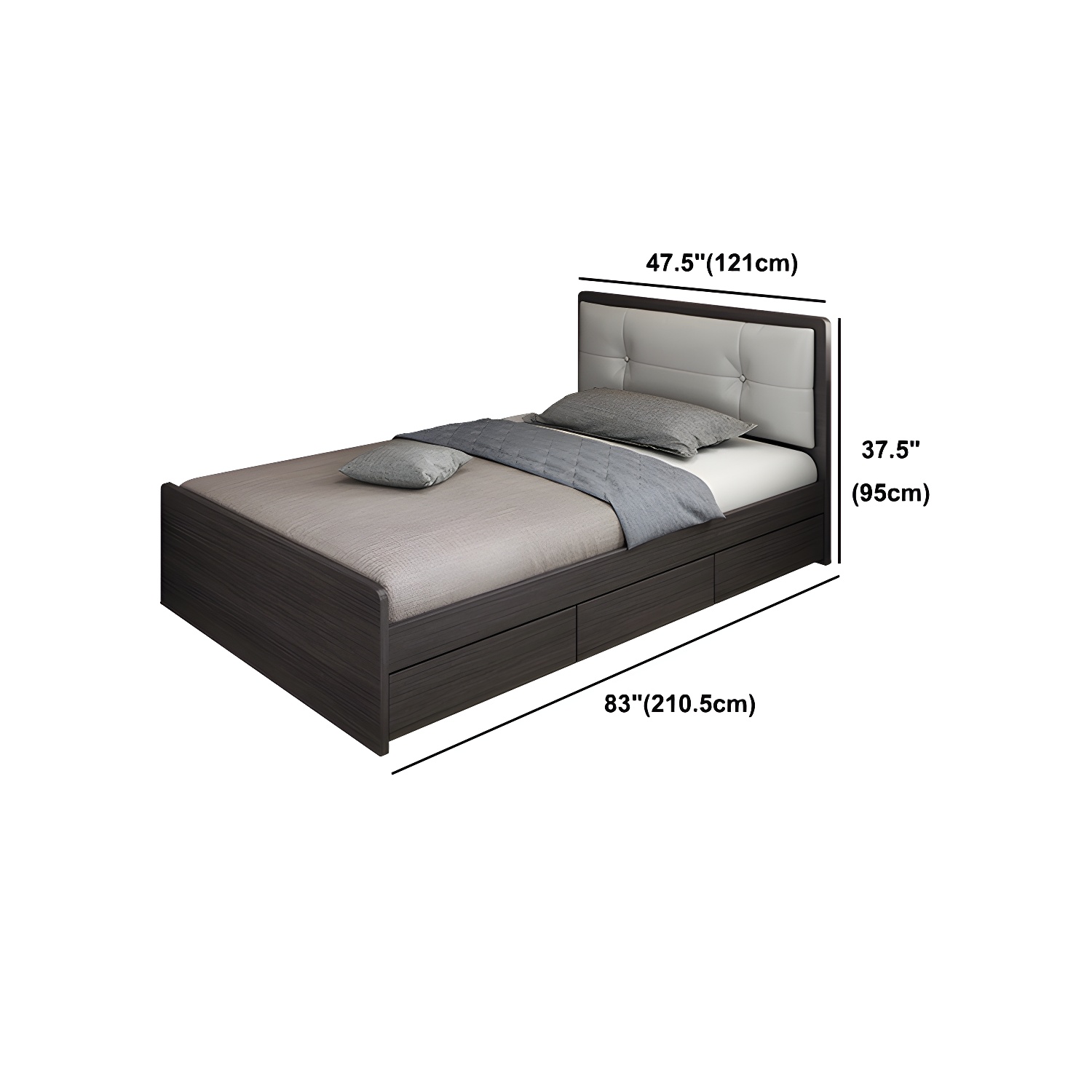 Upholstered Low Profile Bed | Ormau - image 19