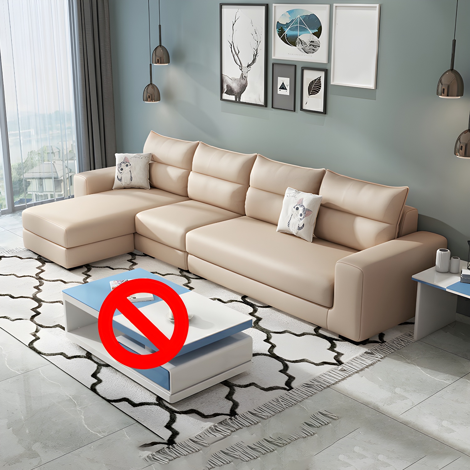 Modern L-Shape Sectional | Ormau - image 9