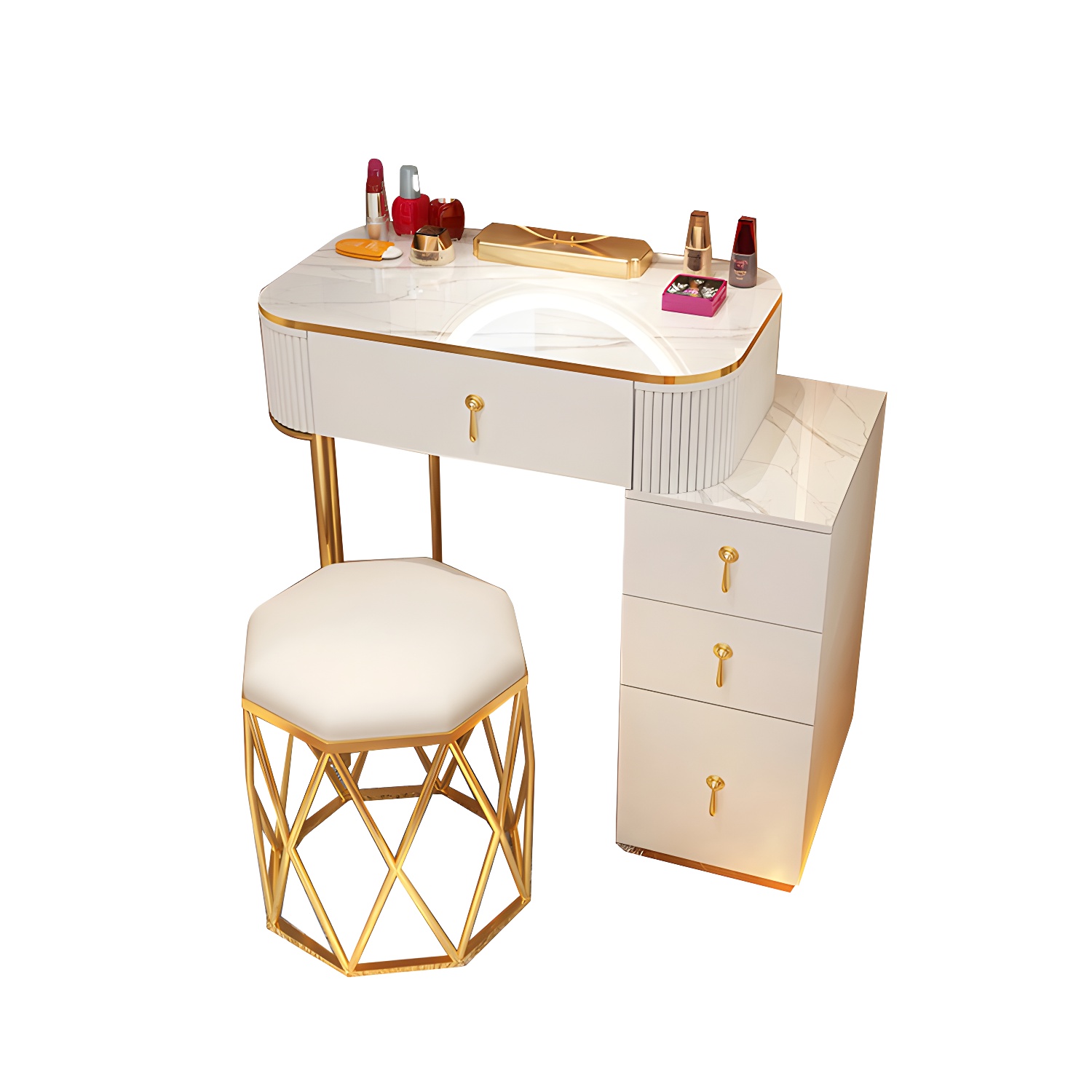 Makeup Vanity with Lighted Mirror | Ormau - image 13
