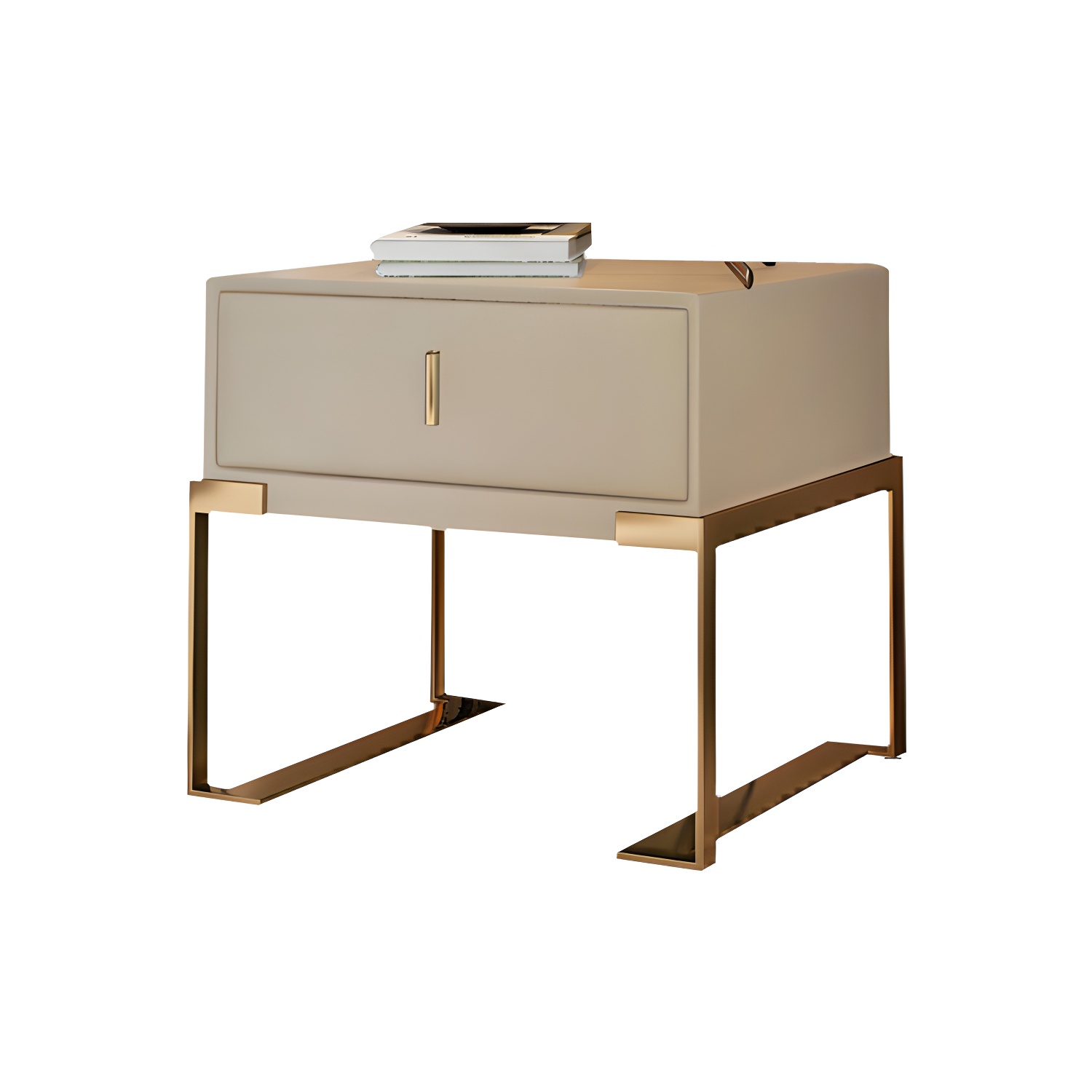 Faux Leather Nightstand | Ormau - image 27