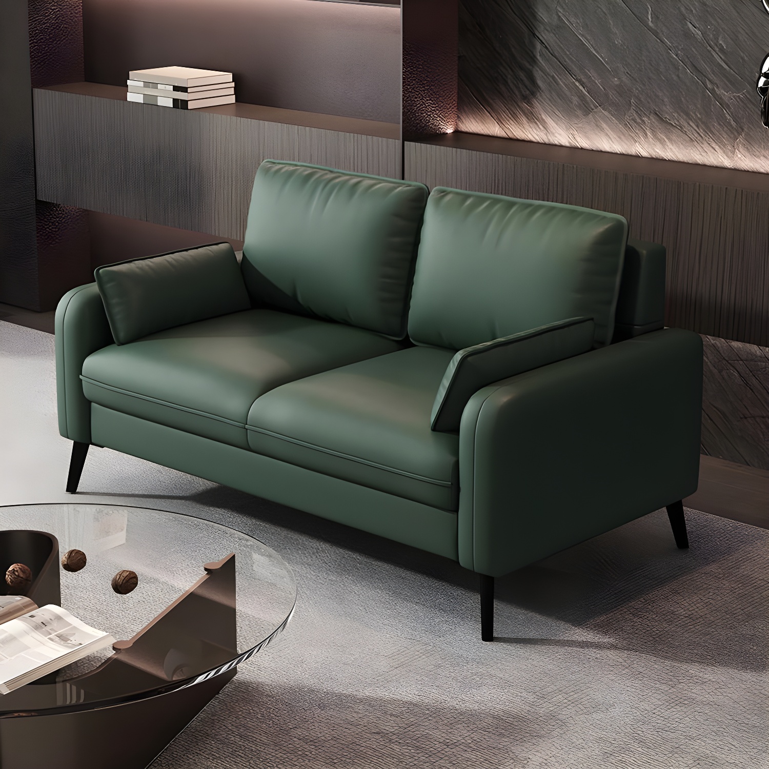 Modern Sofa with Bolster Pillows | Ormau - image 24