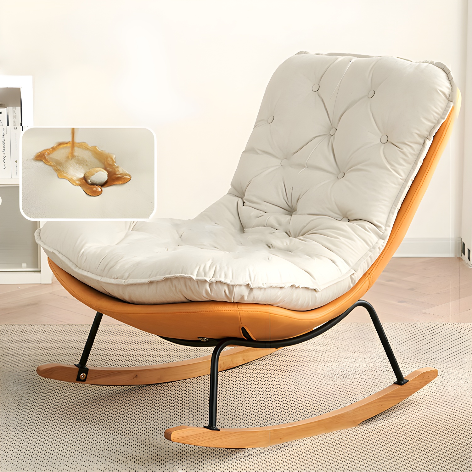 Button-Tufted Rocking Chair | Ormau - image 18