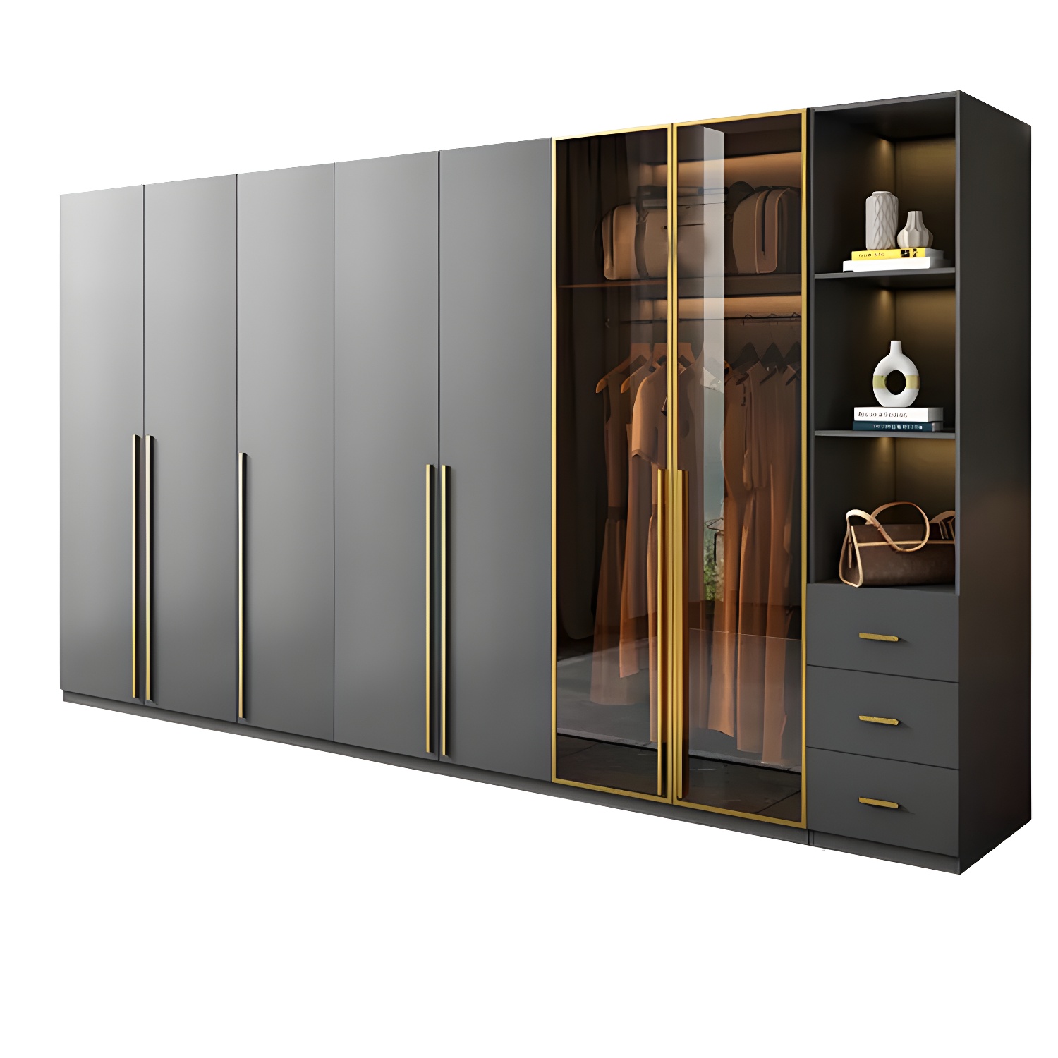 Modern Glass Wardrobe | Ormau - image 50