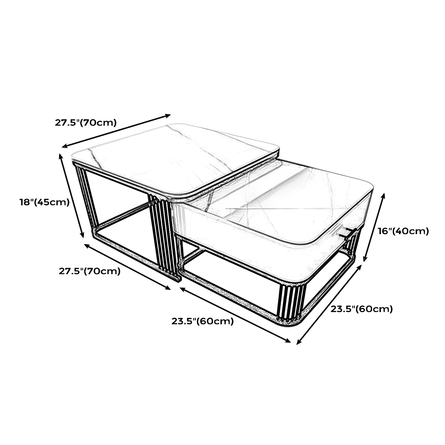 Slate Nesting Coffee Tables | Ormau - image 13